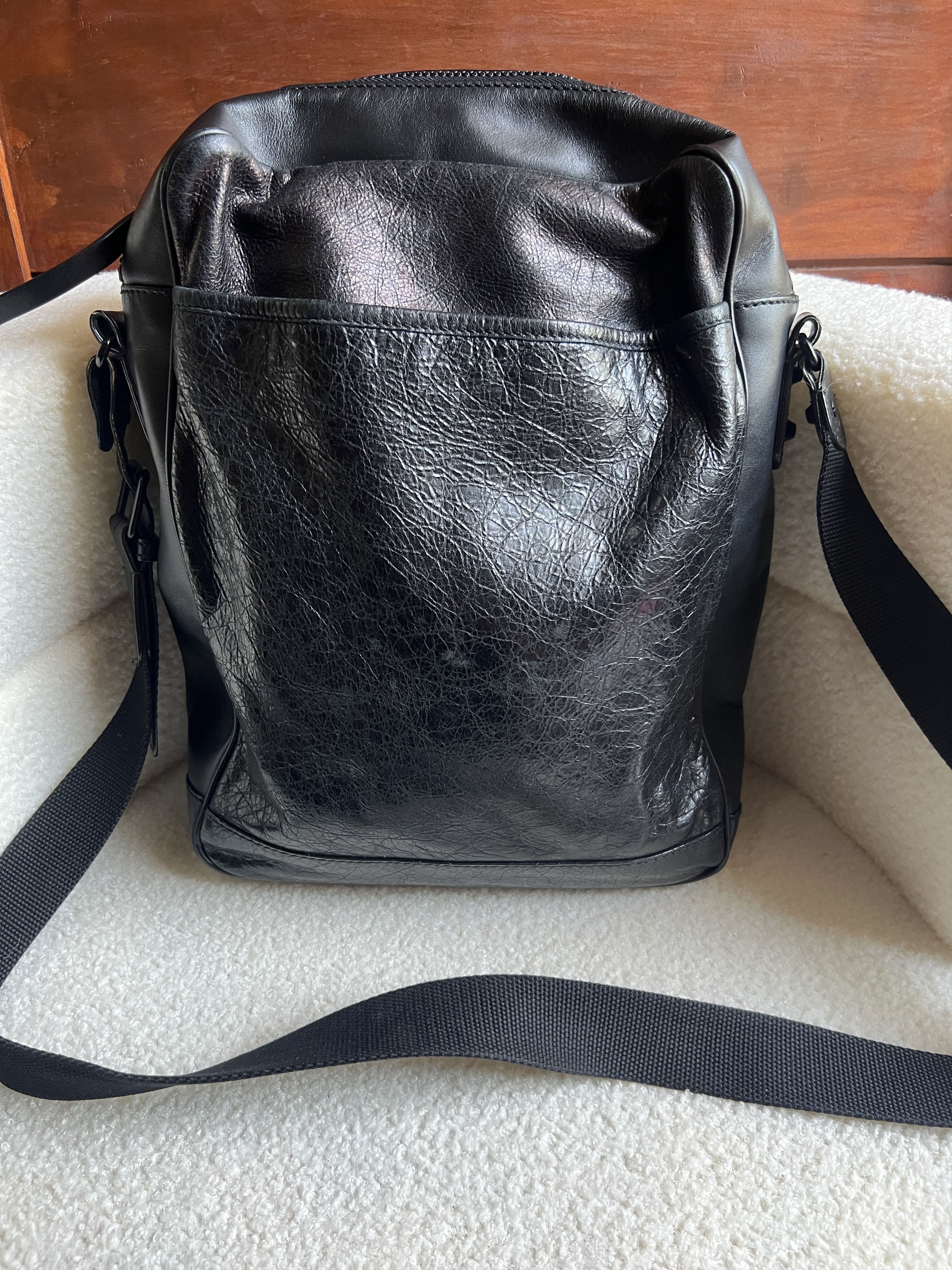 Balenciaga Balenciaga Lambskin Motocross Classic Reporter Crossbody Size ONE SIZE - 3 Thumbnail