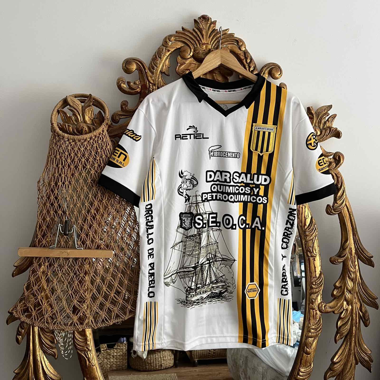 Vintage ALMIRANTE BROWN RETIEL SIZE L FOOTBALL SHIRT JERSEY Size US L / EU 52-54 / 3 - 1 Thumbnail