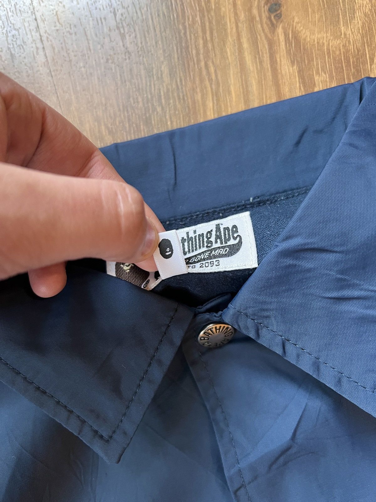 Bape Rare Bape Coach Jacket (Navy) Size US L / EU 52-54 / 3 - 12 Thumbnail