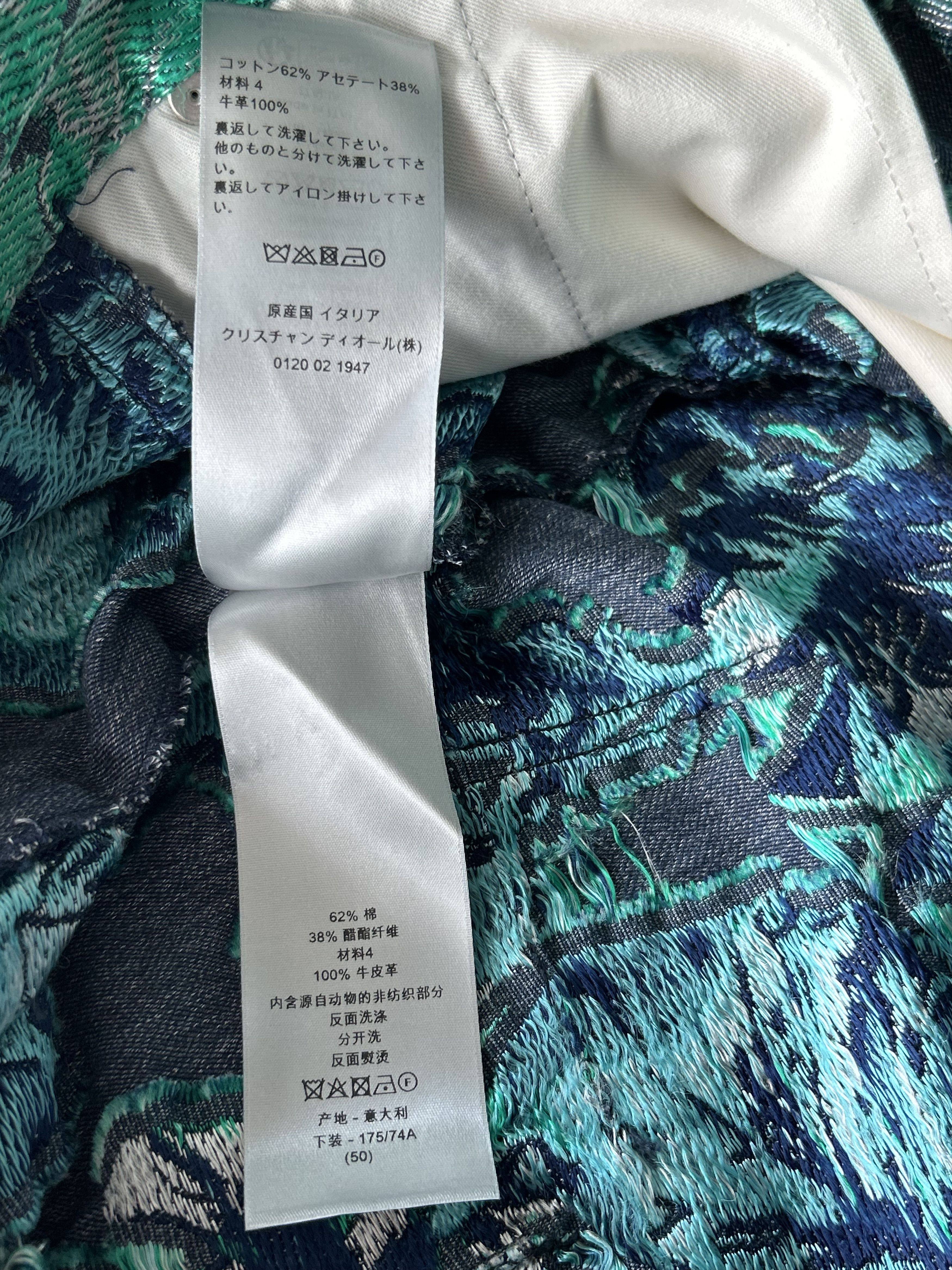 Dior Dior Denim Tears Blue & Green Leaf Carpenter Shorts Size US 38 / EU 54 - 5 Thumbnail