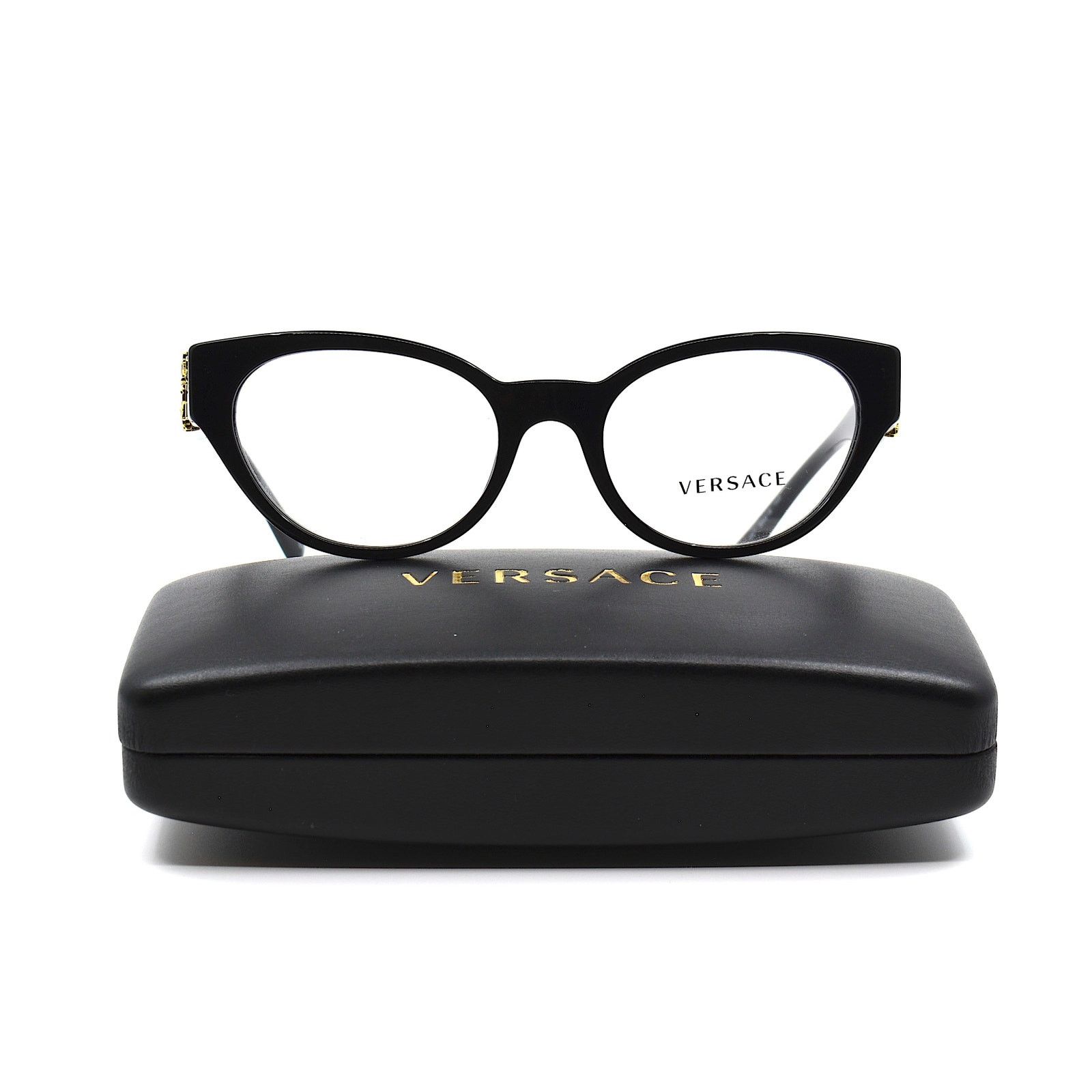 Versace NEW VERSACE VE3282 GB1 BLACK WOMEN EYEGLASSES FRAME Size ONE SIZE - 5 Thumbnail