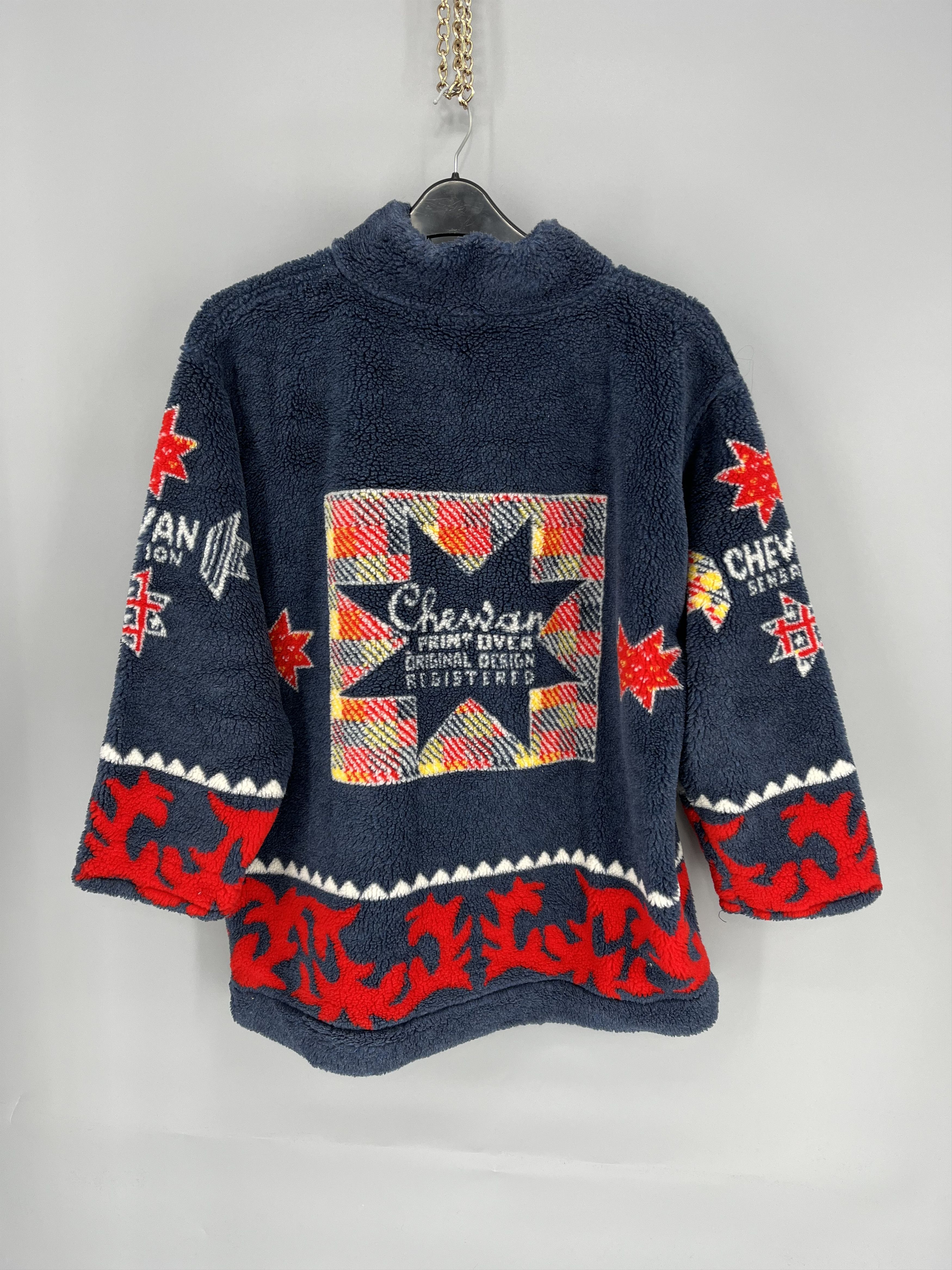 Vintage Vintage 90s Chewan Traditional Handcraft Fleece Sweater Size US L / EU 52-54 / 3 - 9 Thumbnail
