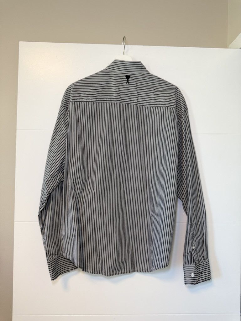 AMI AMI Paris Black & White Boxy Fit Shirt Size US M / EU 48-50 / 2 - 2 Thumbnail