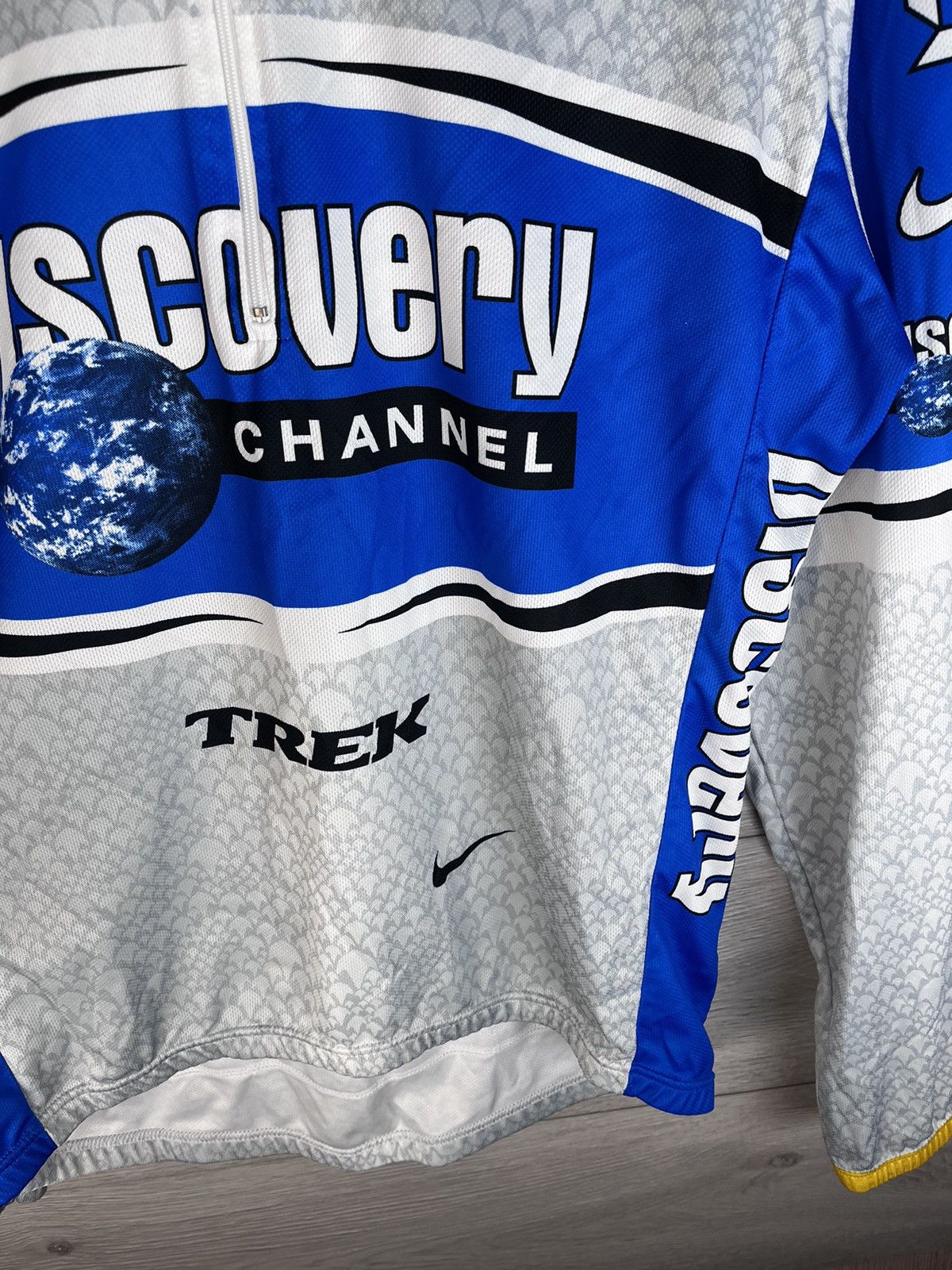 Nike NIKE Discovery Channel Cycling Jersey Long Sleeve Half Zip Size US XL / EU 56 / 4 - 5 Thumbnail