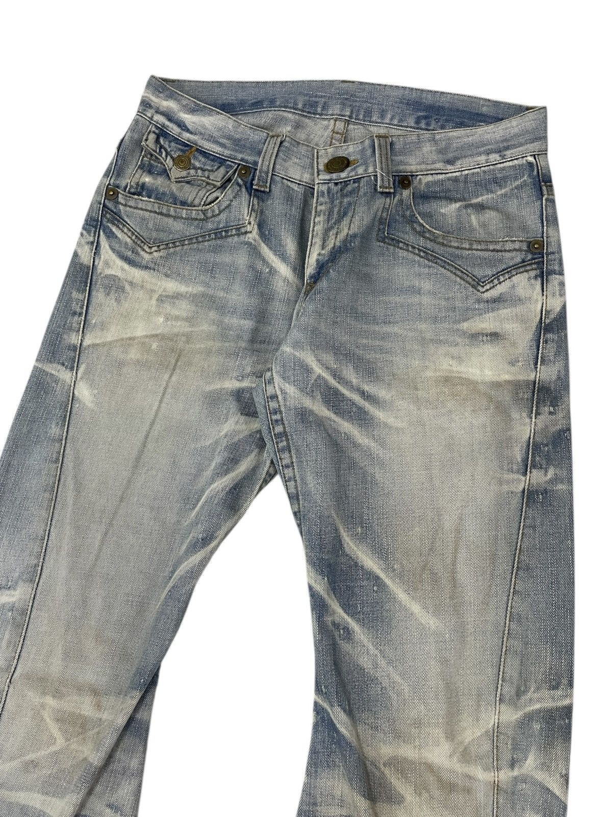 Hysteric Glamour RattleTrap Japan Flare Clawkmarks Jeans Mudwash Size US 31 - 3 Thumbnail