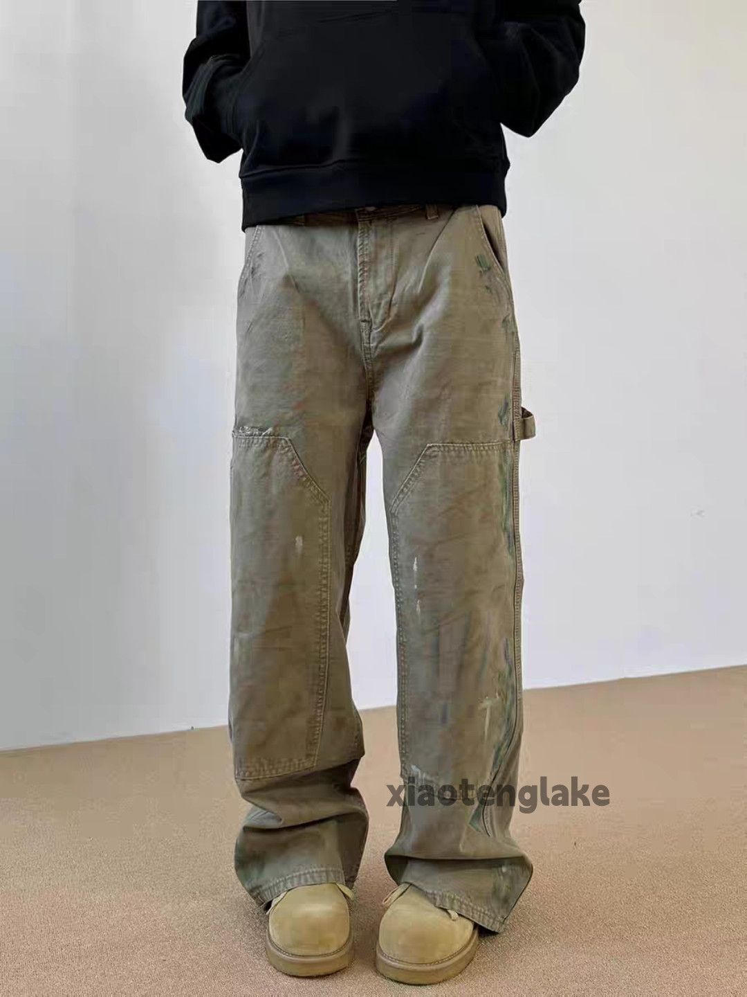 Designer × Japanese Brand × Vintage utility skate hiphop loose outdoor carpenter paint pants Size US 33 - 2 Thumbnail