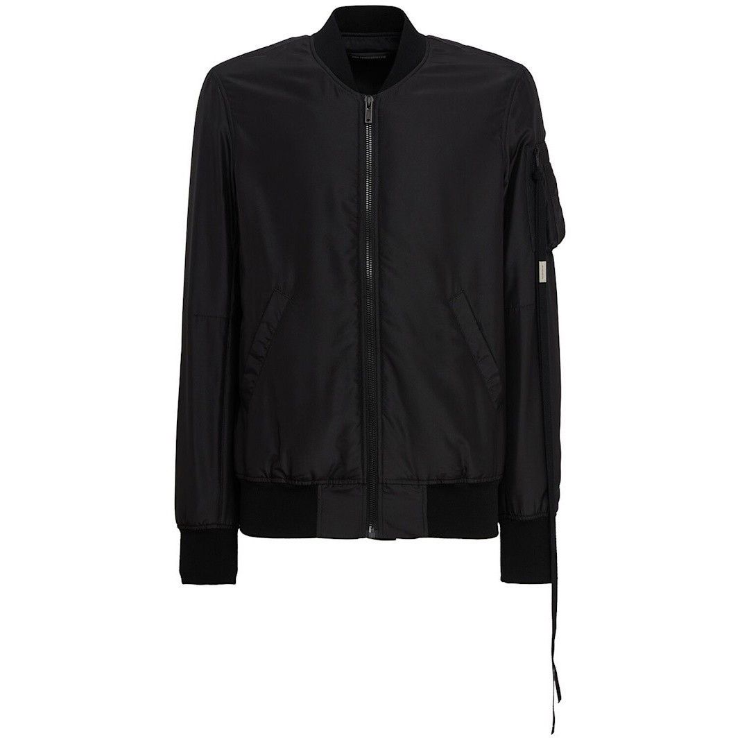 Ann Demeulemeester ANN DEMEULEMEESTER Dries Standard Black Bomber Jacket New & Size US L / EU 52-54 / 3 - 1 Thumbnail