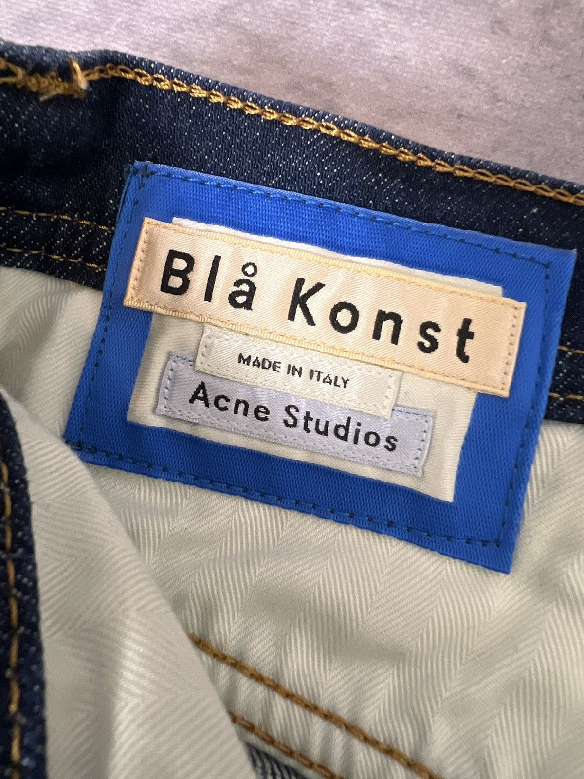 Acne Studios Acne Studios River Dark Blue Denim Jeans Size US 31 - 4 Thumbnail