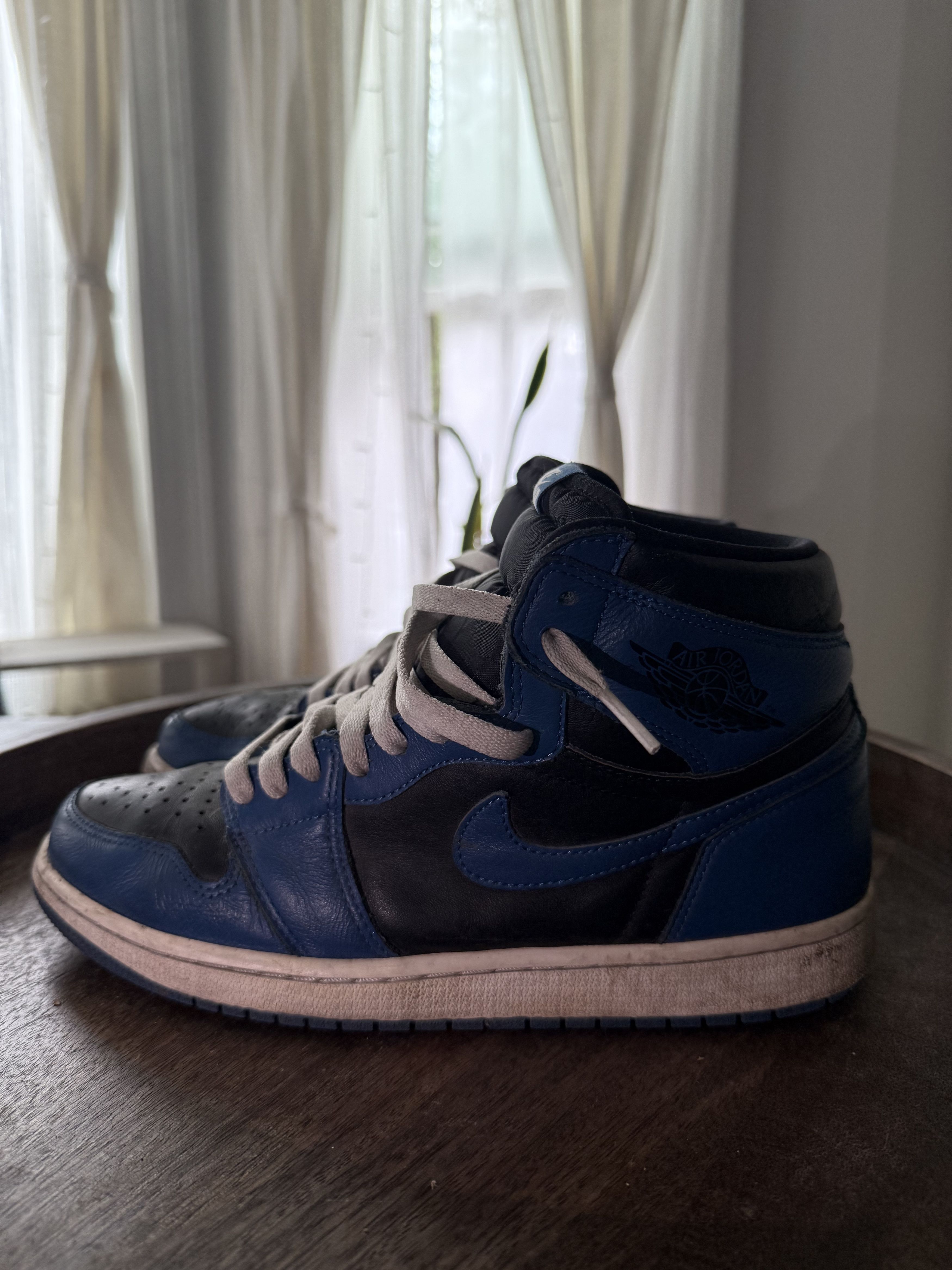 Jordan Brand × Nike AIR JORDAN 1 RETRO HIGH OG 'DARK MARINA BLUE' Size US 9.5 / EU 42-43 - 5 Thumbnail