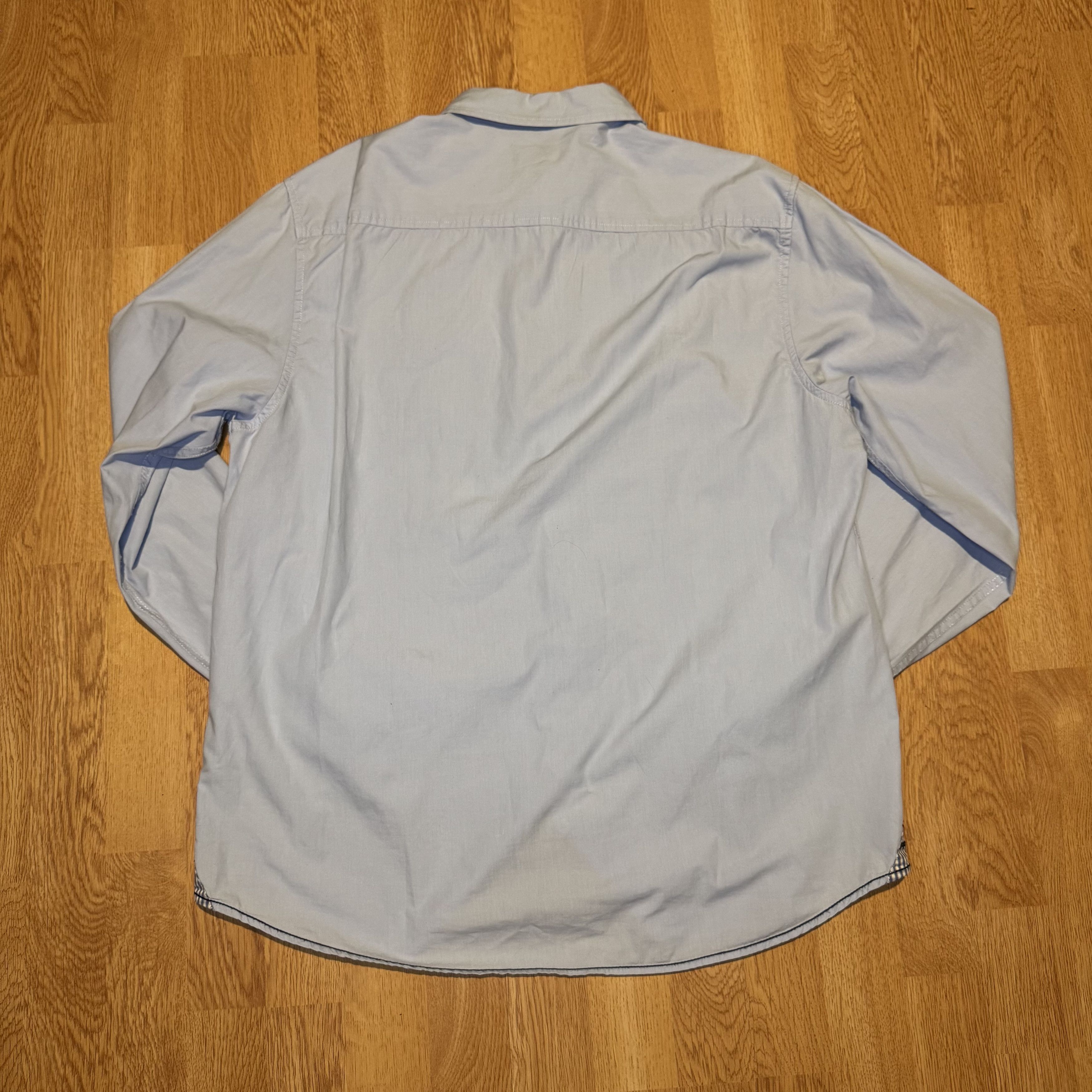 Napapijri Napapijri Geographic Light Blue Shirt XXL Norway Flag Patch Size US XXL / EU 58 / 5 - 7 Thumbnail