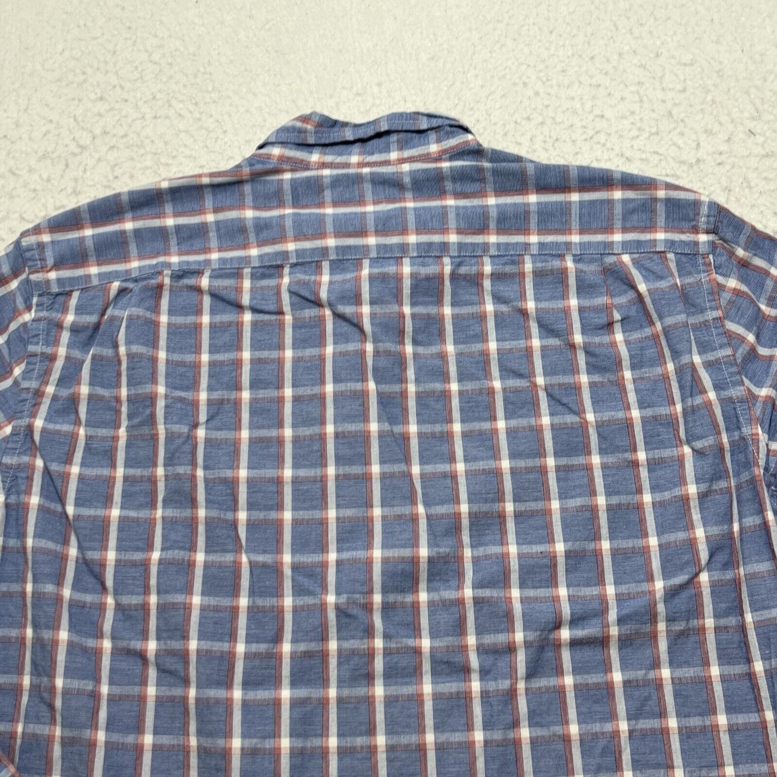 J.Crew J. Crew Blue Red White Plaid Striped Pocket Dress Shirt Size US XL / EU 56 / 4 - 11 Thumbnail
