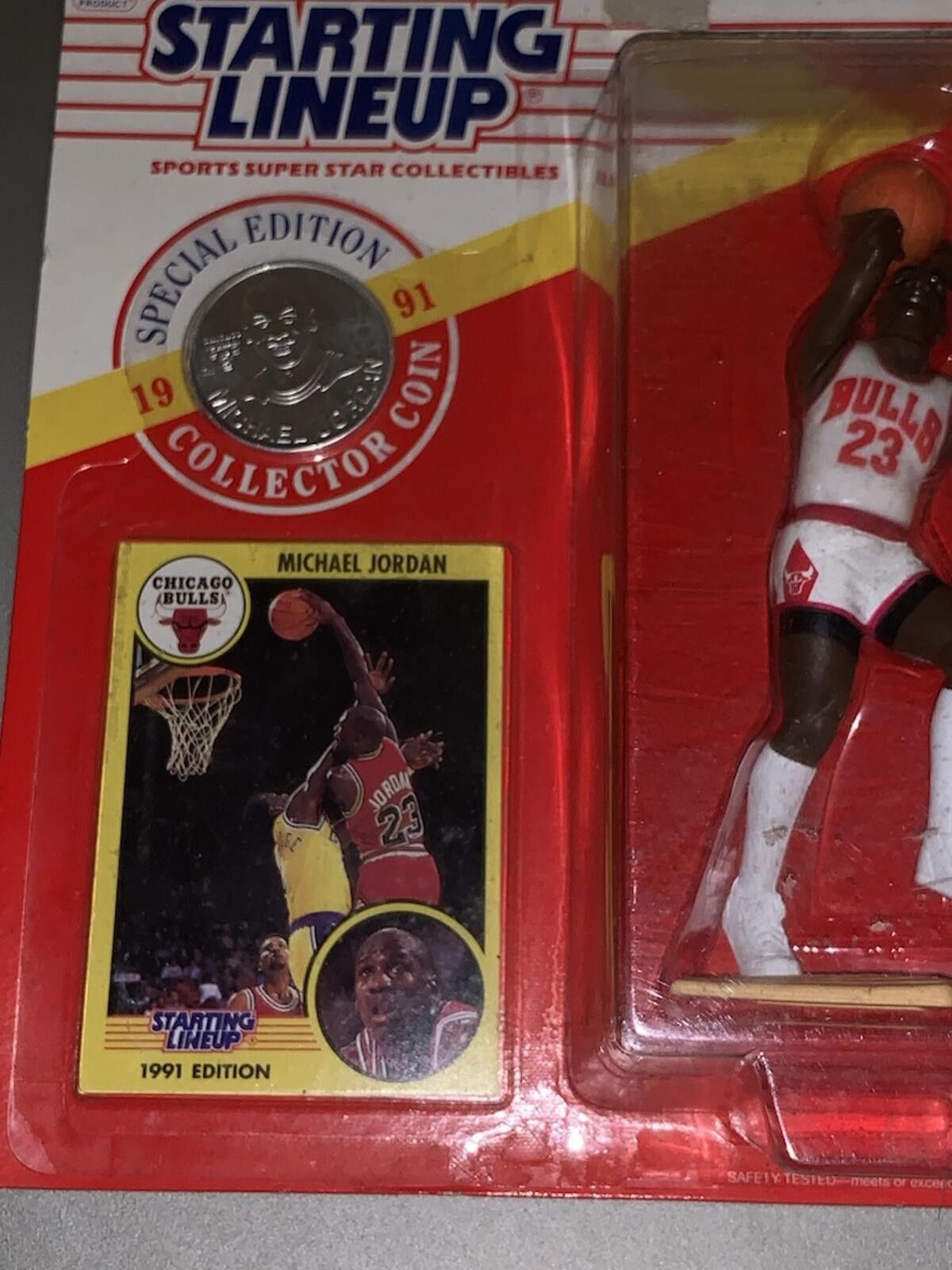 Other 1991 Starting Lineup Michael Jordan Chicago Bulls Card Coin Size ONE SIZE - 3 Thumbnail
