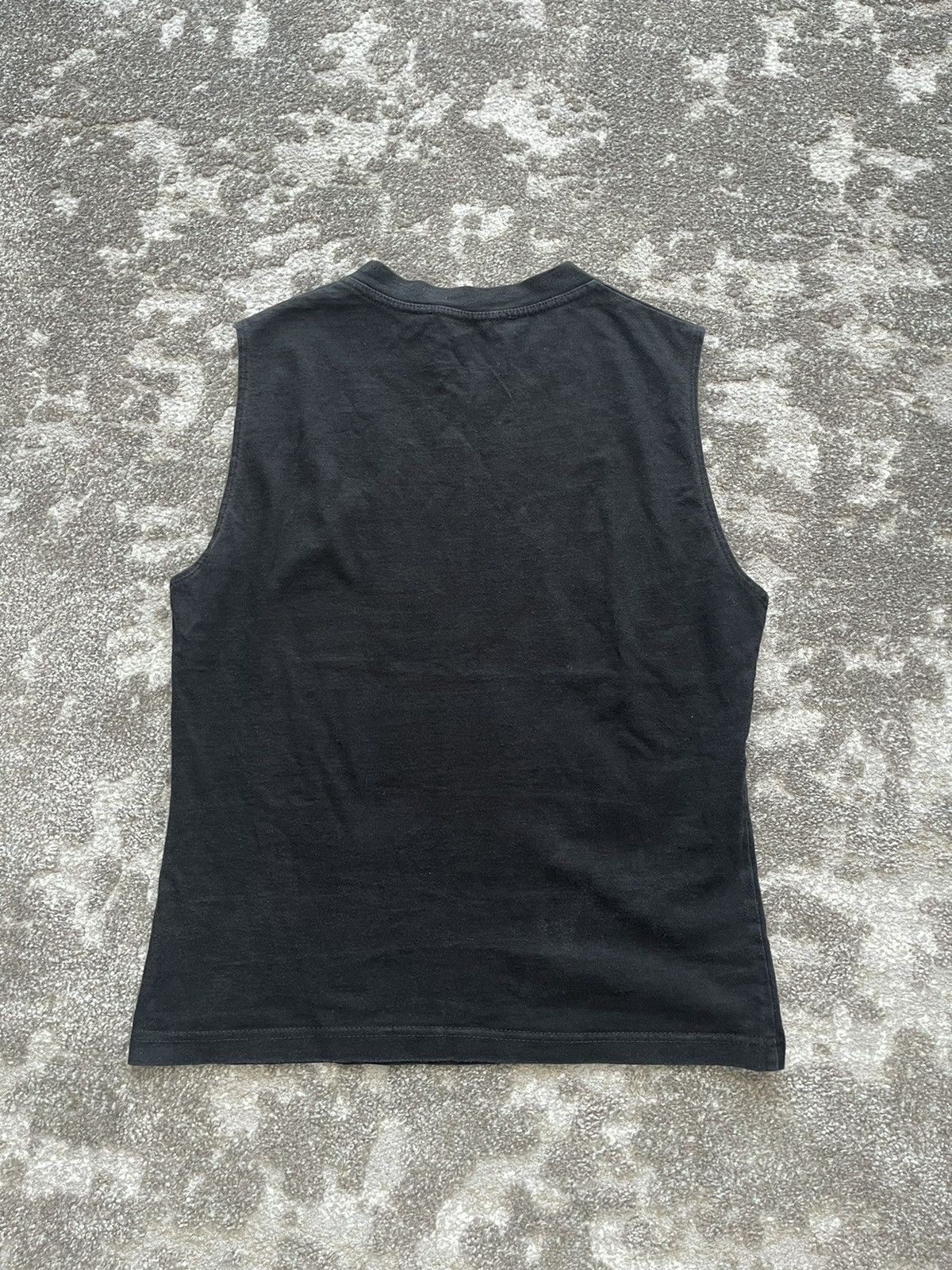 Dior × Vintage Vintage Dior black tank top with Dior denim logo Size M / US 6-8 / IT 42-44 - 4 Thumbnail