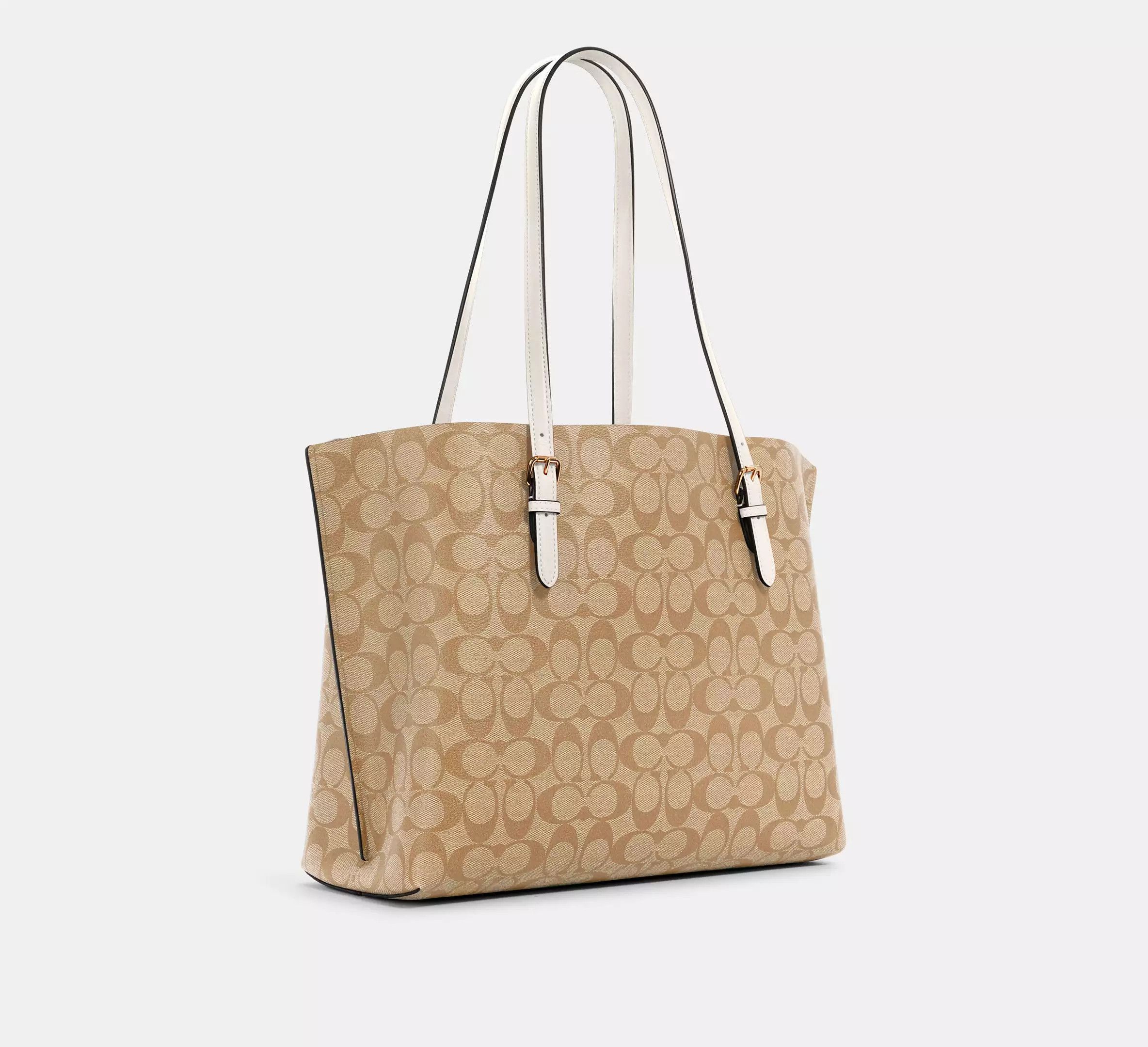 Coach Mollie Tote Bag In Signature Canvas #1665 Size ONE SIZE - 7 Thumbnail