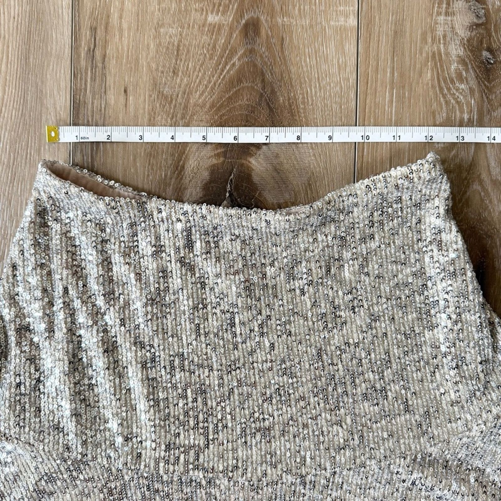 Free People Free People Trumpet Sequin Skirt Size 25" / US 0 / IT 36 - 10 Thumbnail
