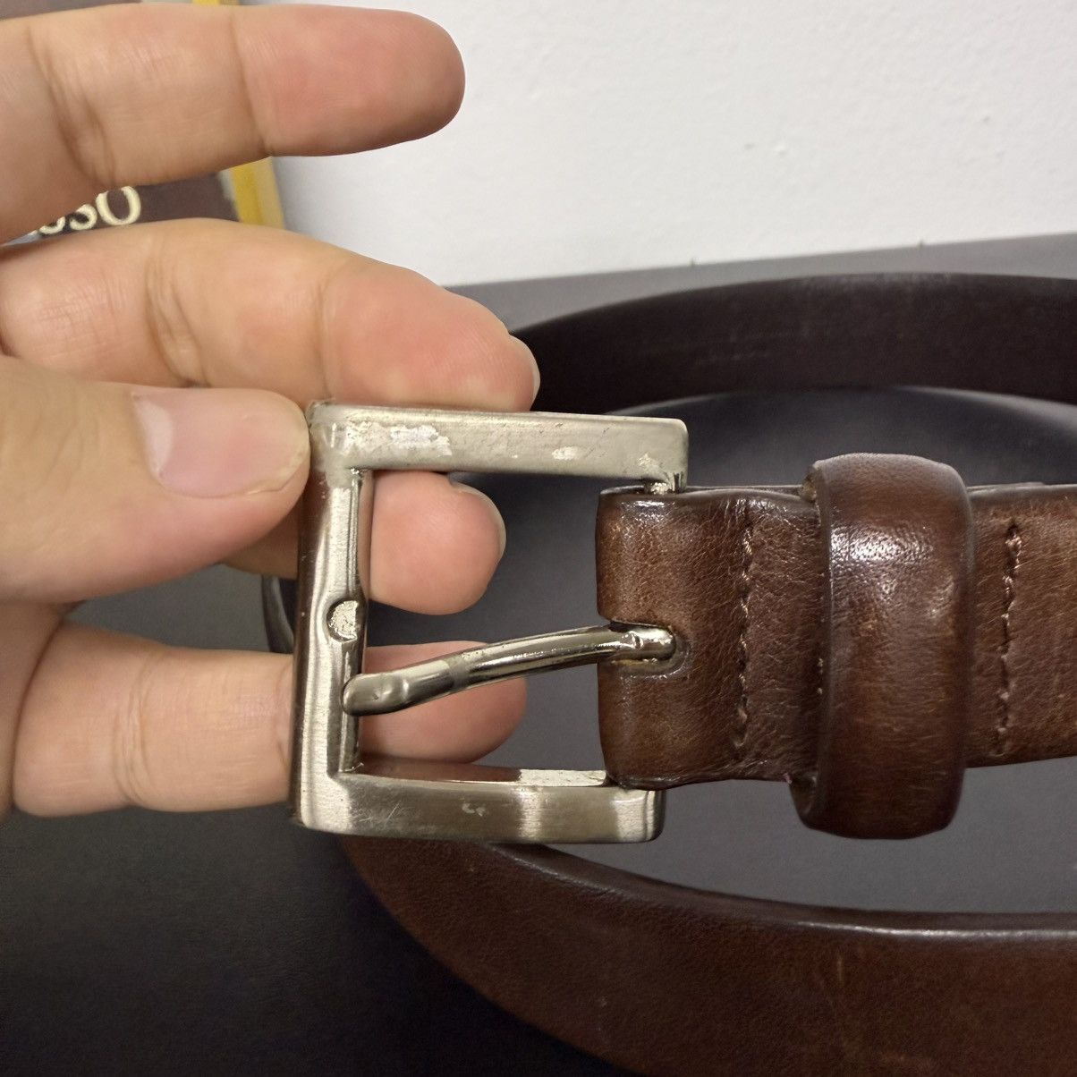 Katharine Hamnett London Katharine Hamnett London Leather Belt Size 26 - 3 Thumbnail