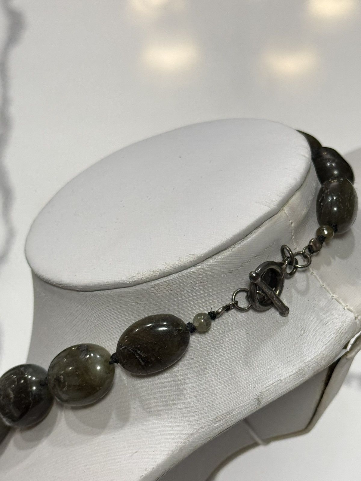 Jewelry Natural Labradorite Oval Graduated Iridescent Bead Strand Size ONE SIZE - 6 Thumbnail