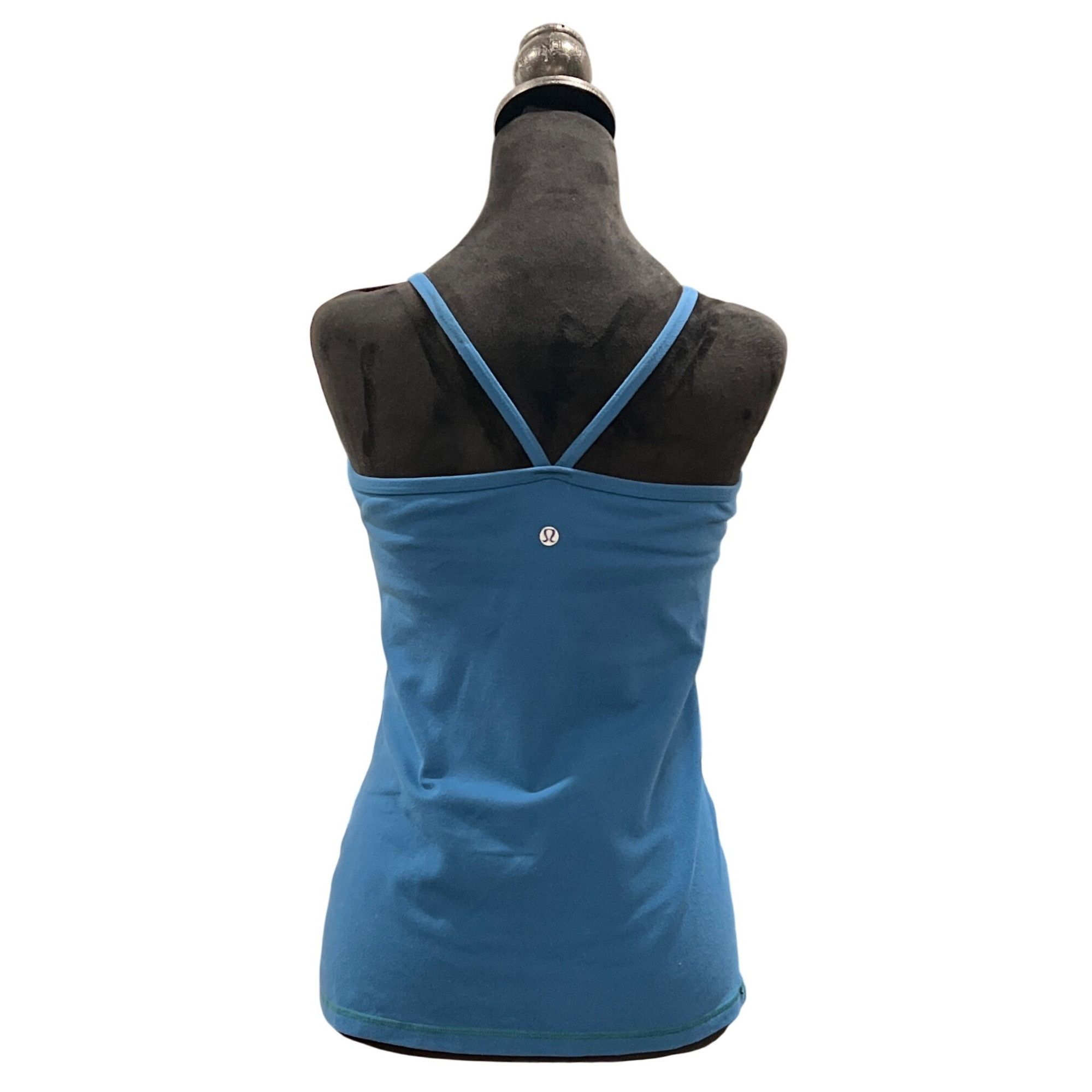 Lululemon Lululemon Blue Strappy Racerback Tank Top Womens Size S Yoga Size L / US 10 / IT 46 - 3 Thumbnail