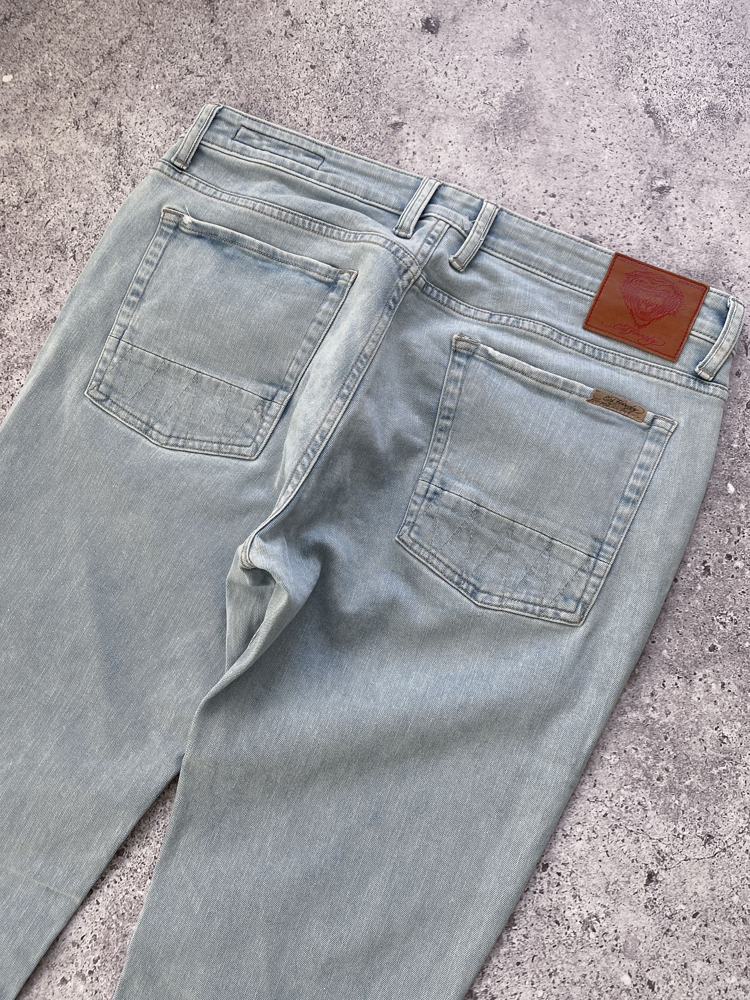 Ed Hardy Vintage Ed Hardy Blue Denim Skinny Jeans Size US 34 / EU 50 - 8 Thumbnail