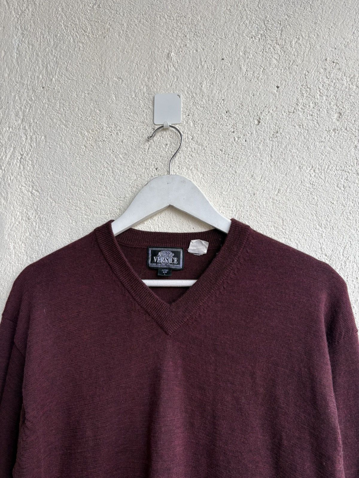 Versace 80s Vintage Versace knit basic red blood Size US S / EU 44-46 / 1 - 2 Thumbnail