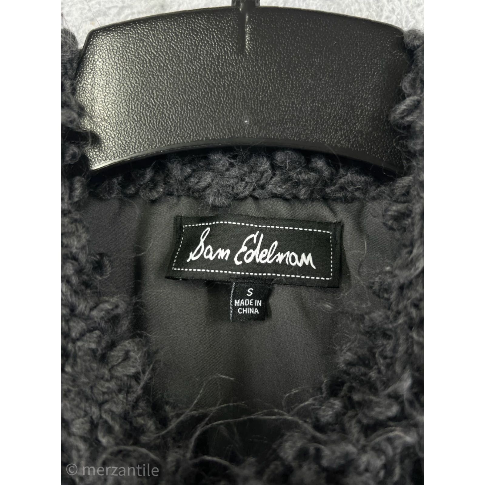 Sam Edelman Sam Edelman Vest Womens Small Gray Fluffy Acrylic Yarn Polyester Lined Size S / US 4 / IT 40 - 3 Thumbnail