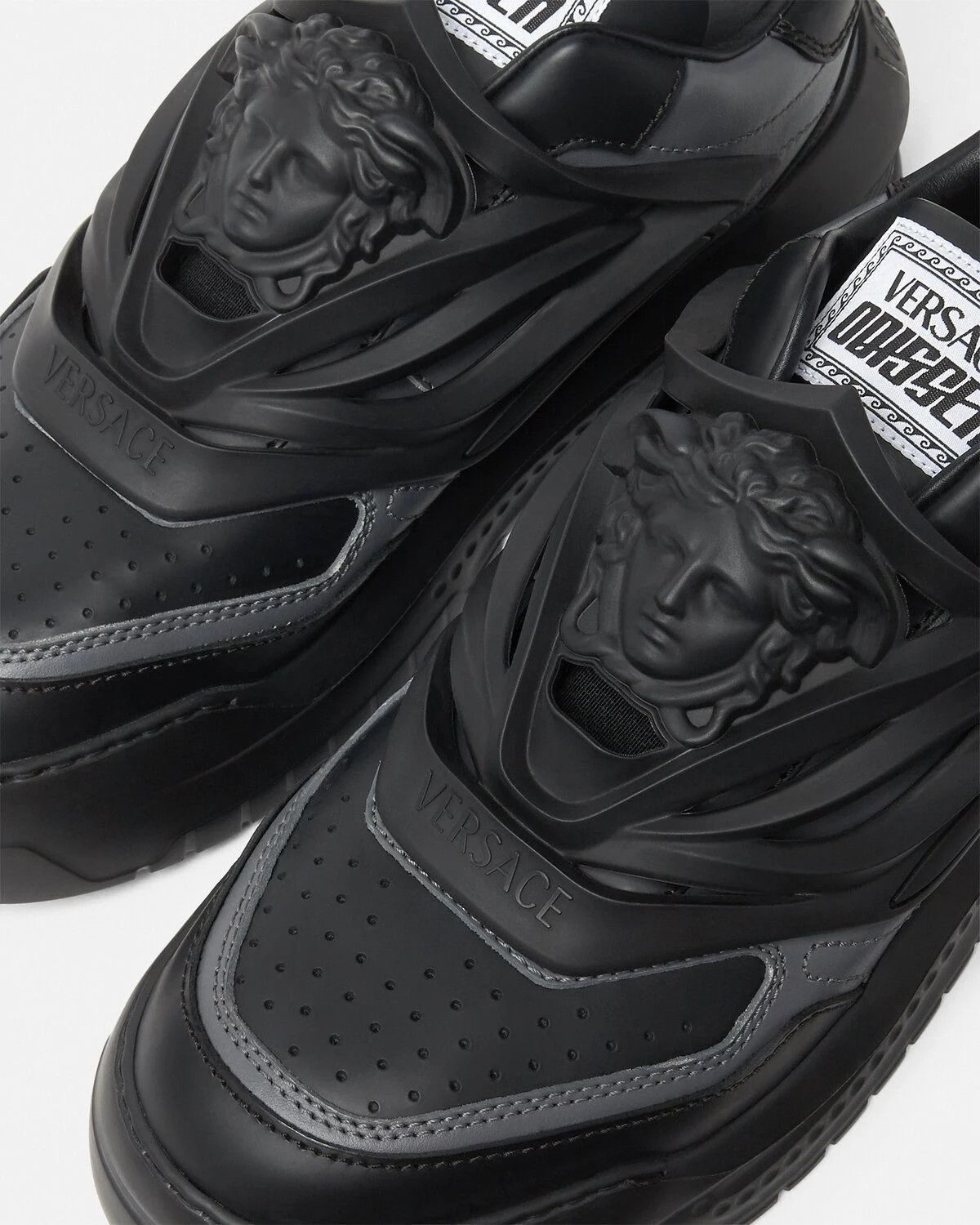 Versace o1s22i1n1224 Odissea Two-Tone Smooth Leather Sneakers Size US 8 / EU 41 - 5 Thumbnail