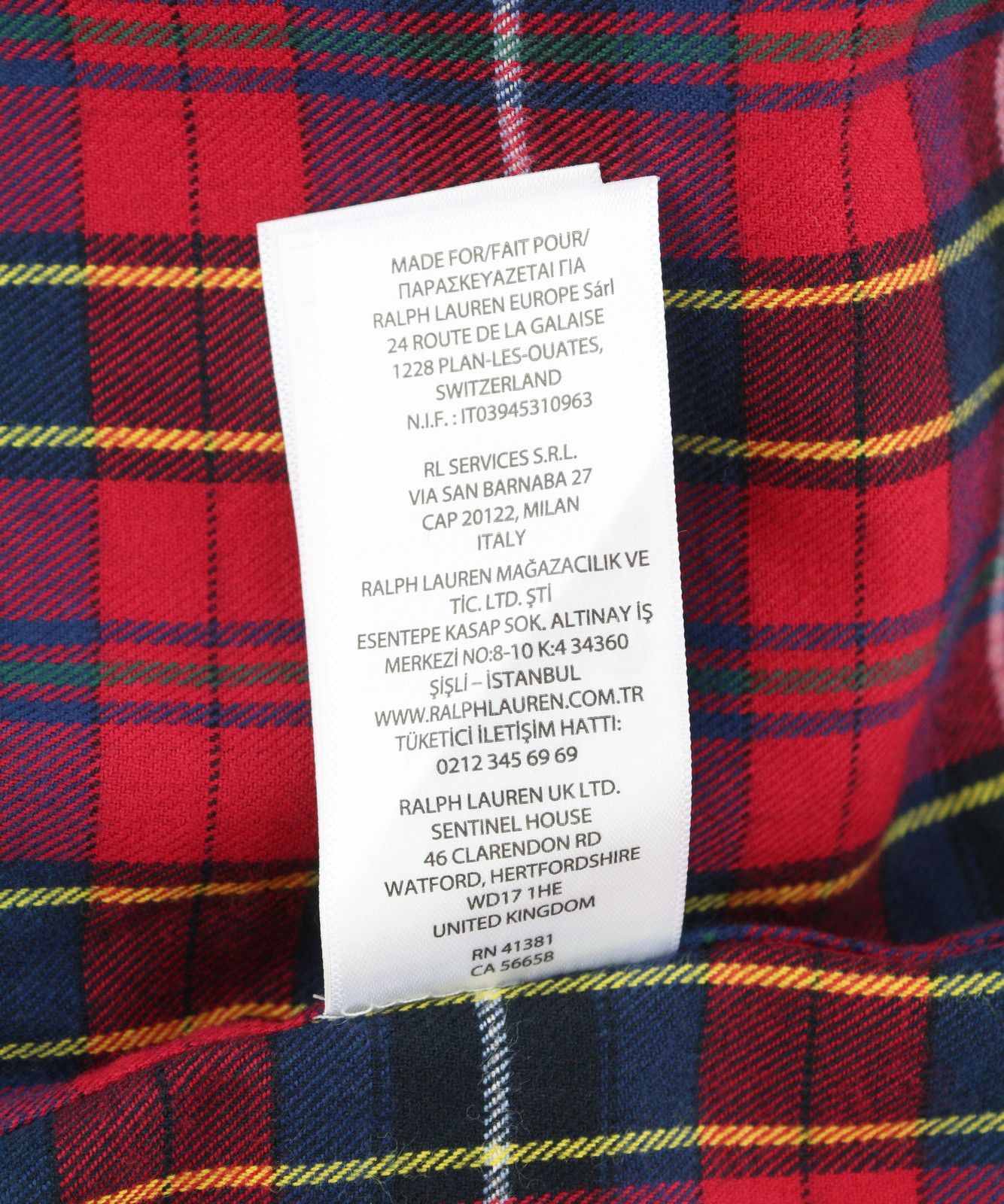 Ralph Lauren 2XL Red Plaid Flannel Custom Fit Button-Up Logo 87032 Size US XXL / EU 58 / 5 - 11 Thumbnail