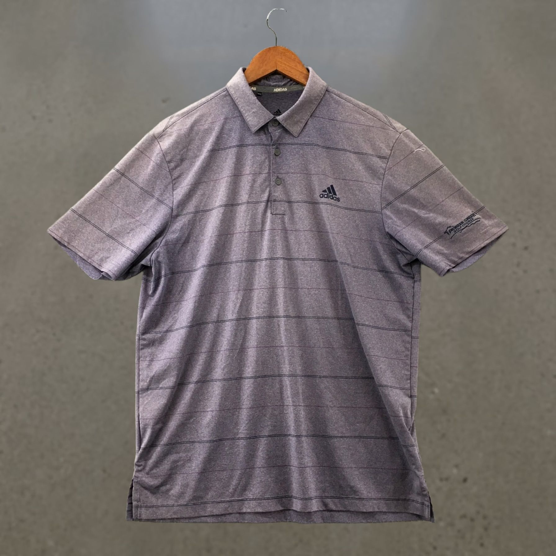 Adidas Adidas Polo Shirt Mens M Purple Polyester Blend Short Shirt Buttoned Collared Size US M / EU 48-50 / 2 - 1 Thumbnail