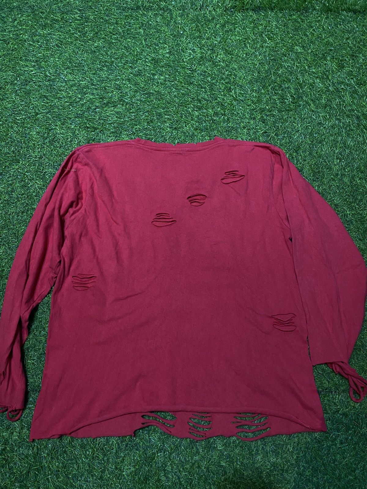 If Six Was Nine × Japanese Brand × Le Grande Bleu (L.G.B.) LONGSLEEVE CINEMA DISTRESSED IFSIX LGB STYLE ❤️‍🔥 Size US L / EU 52-54 / 3 - 7 Thumbnail