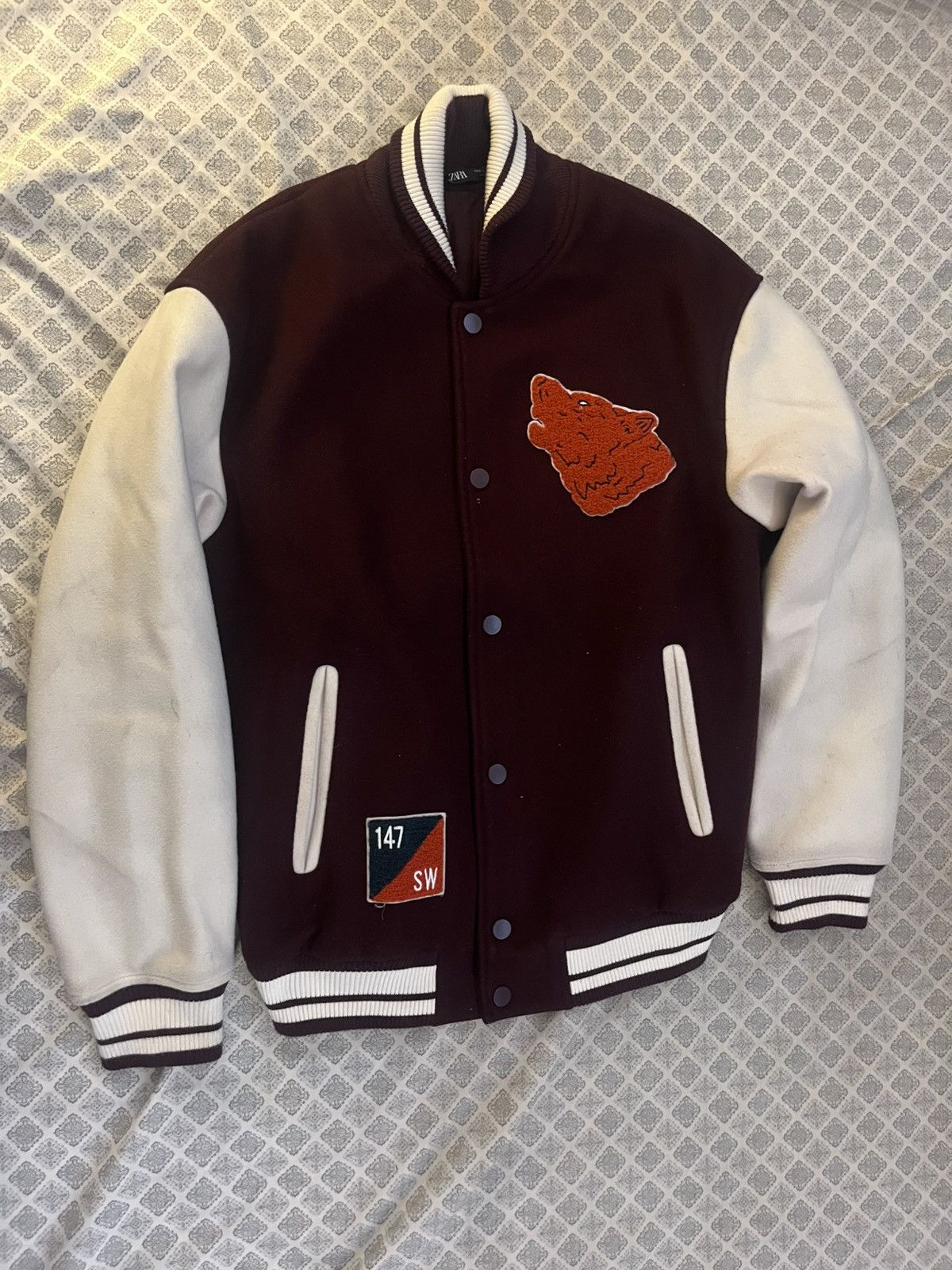 Zara Zara Varsity Jacket Size US S / EU 44-46 / 1 - 1 Thumbnail