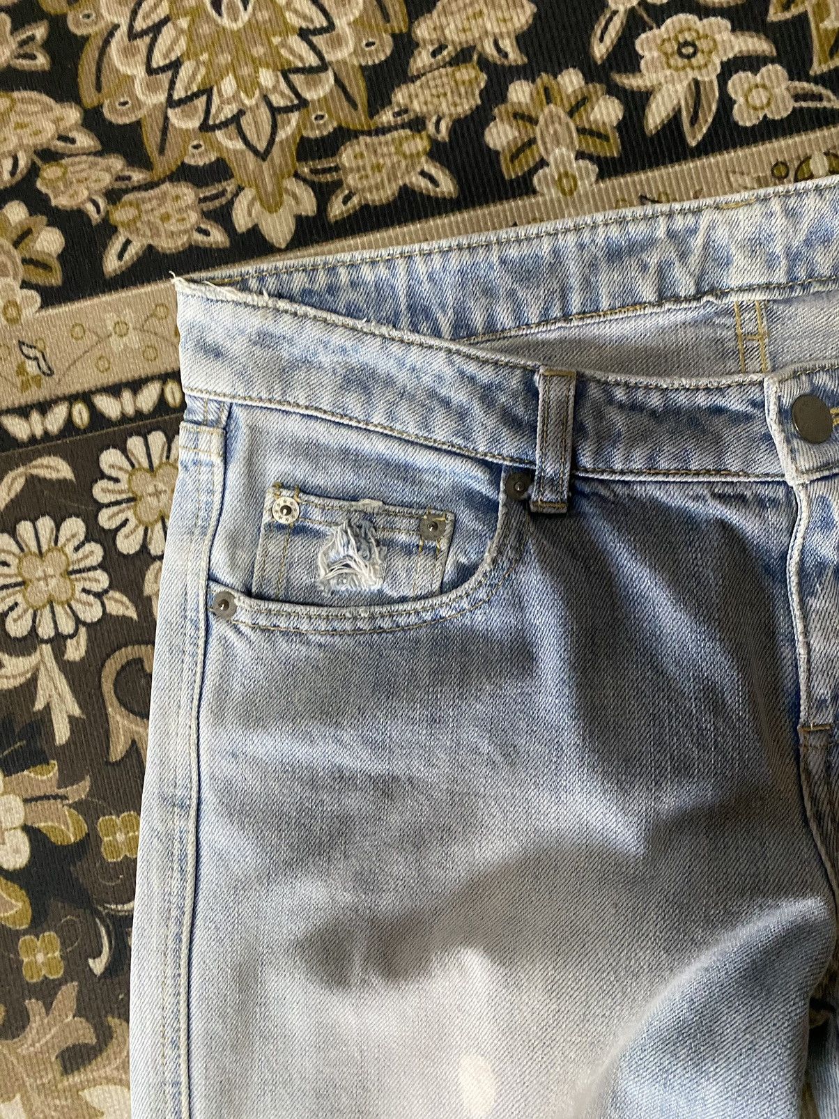 Hysteric Glamour Japanese Brand Counter Culture Faded Distressed Denim Size US 30 / EU 46 - 5 Thumbnail