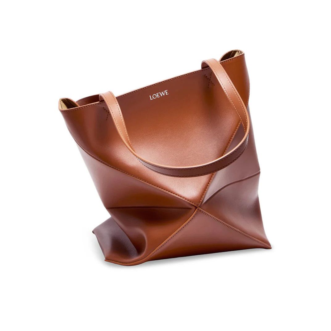 Loewe LOEWE Puzzle Fold Medium $2350 SQUIRREL Leather Tote Bag New Size ONE SIZE - 4 Thumbnail