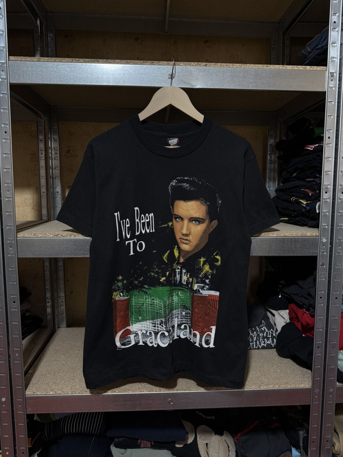 Band Tees × Vintage Vintage 90’s Elvis Presley I’ve Been To Graceland T-Shirt Size US M / EU 48-50 / 2 - 1 Thumbnail