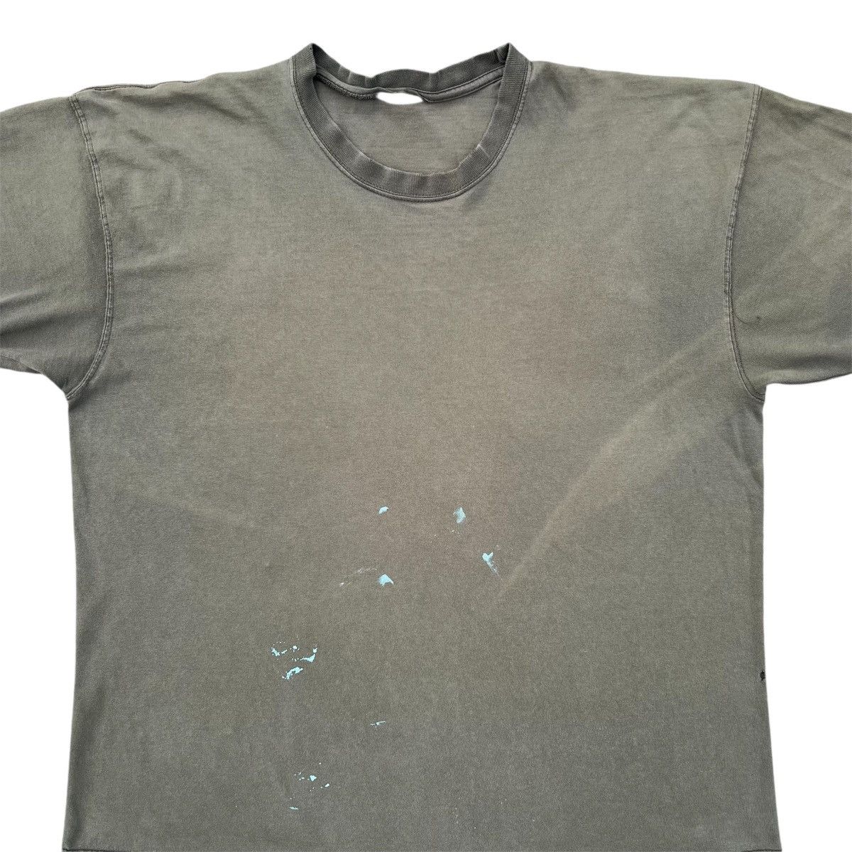 Vintage Vintage 2000s Faded Green Inside Out T-Shirt Size US XXL / EU 58 / 5 - 6 Thumbnail