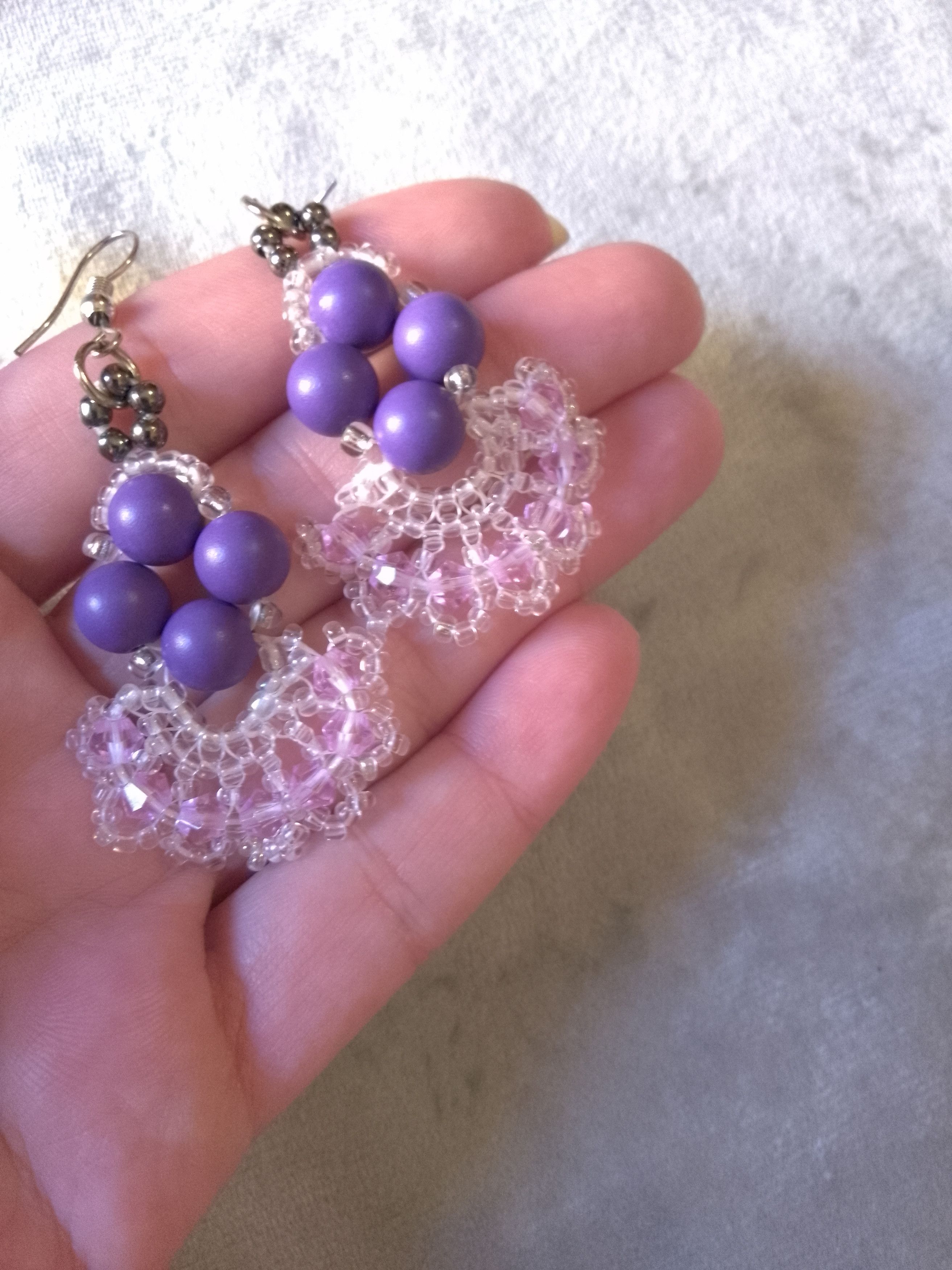 Handmade Necklace Long ceramics Boho Pendant Landscape earrings Size ONE SIZE - 9 Thumbnail