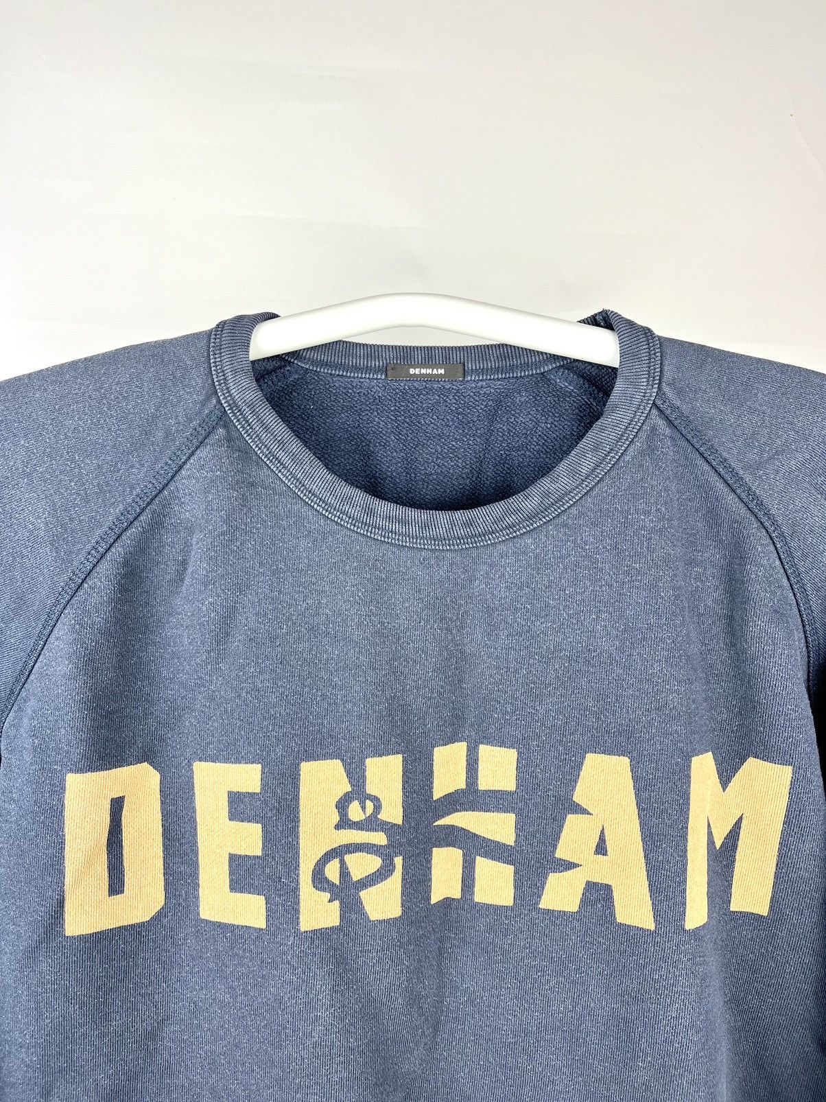 DENHAM Denham washed blue sweatshirt classic casual style Size US M / EU 48-50 / 2 - 2 Thumbnail