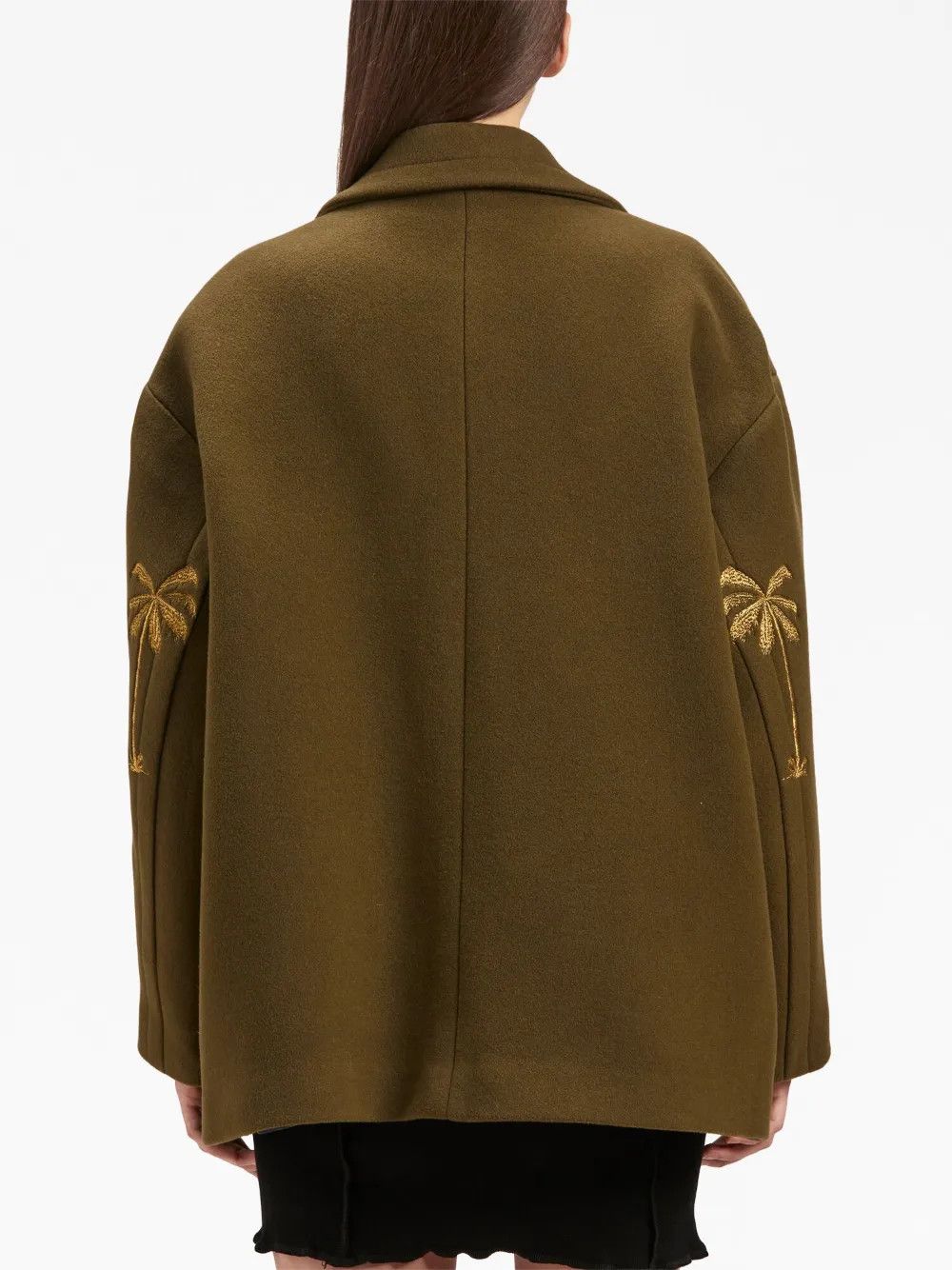 Palm Angels o1y1125 Coat in Military Green Size S / US 4 / IT 40 - 4 Thumbnail