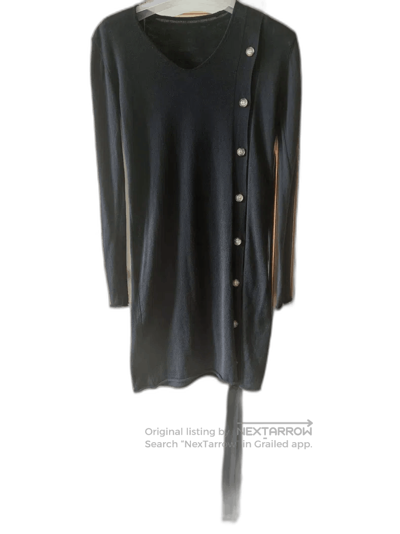 Yohji Yamamoto Yohji Yamamoto Black Long Sleeve Top Size US M / EU 48-50 / 2 - 1 Thumbnail
