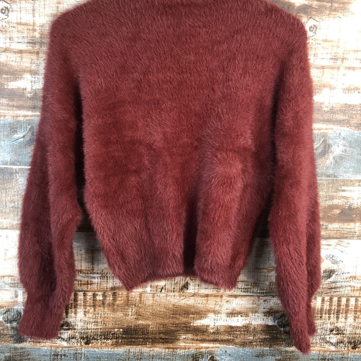 Japanese Brand DL Lubby & Rose Brown mohair fur shaggy Knitwear #C022 Size S / US 4 / IT 40 - 14 Thumbnail