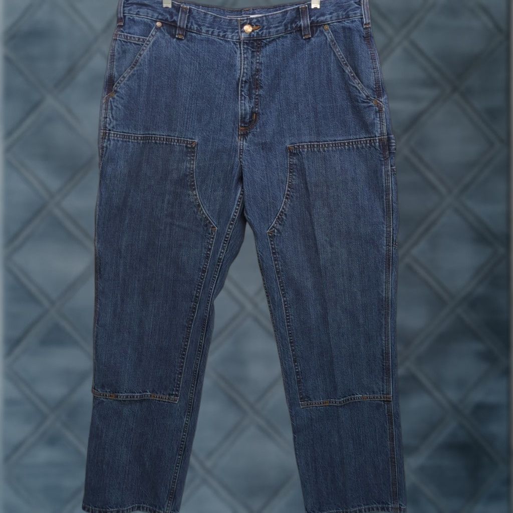 Carhartt Carhartt Jeans Carpenter Denim Double Front Dark Wash Men 38 x 32 Loose Fit Regular Size US 38 / EU 54 - 1 Thumbnail