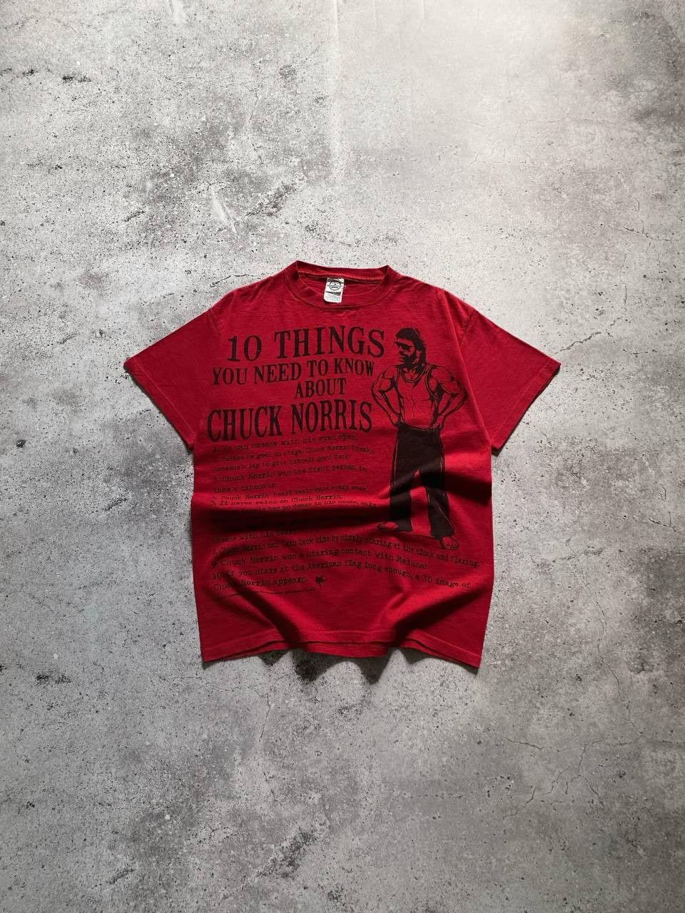 Japanese Brand × Vintage VINTAGE 00s CHUCK NORRIS 10 THINGS YOU NEED TO KNOW T SHIRT Size US M / EU 48-50 / 2 - 1 Thumbnail