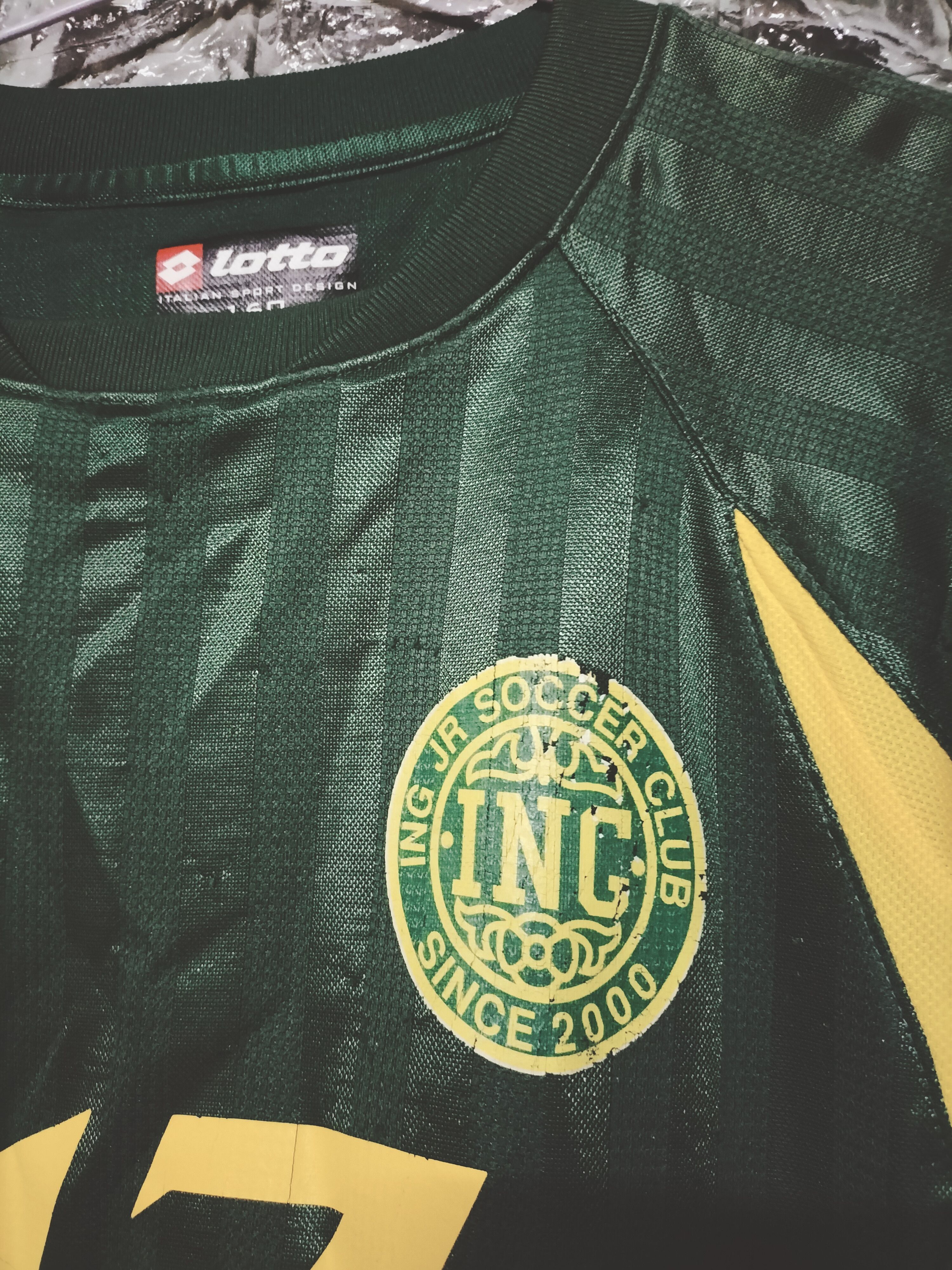 Lotto Sport Vintage Lotto Soccer Club No 17 Calico Italia back numbers Size US S / EU 44-46 / 1 - 4 Thumbnail