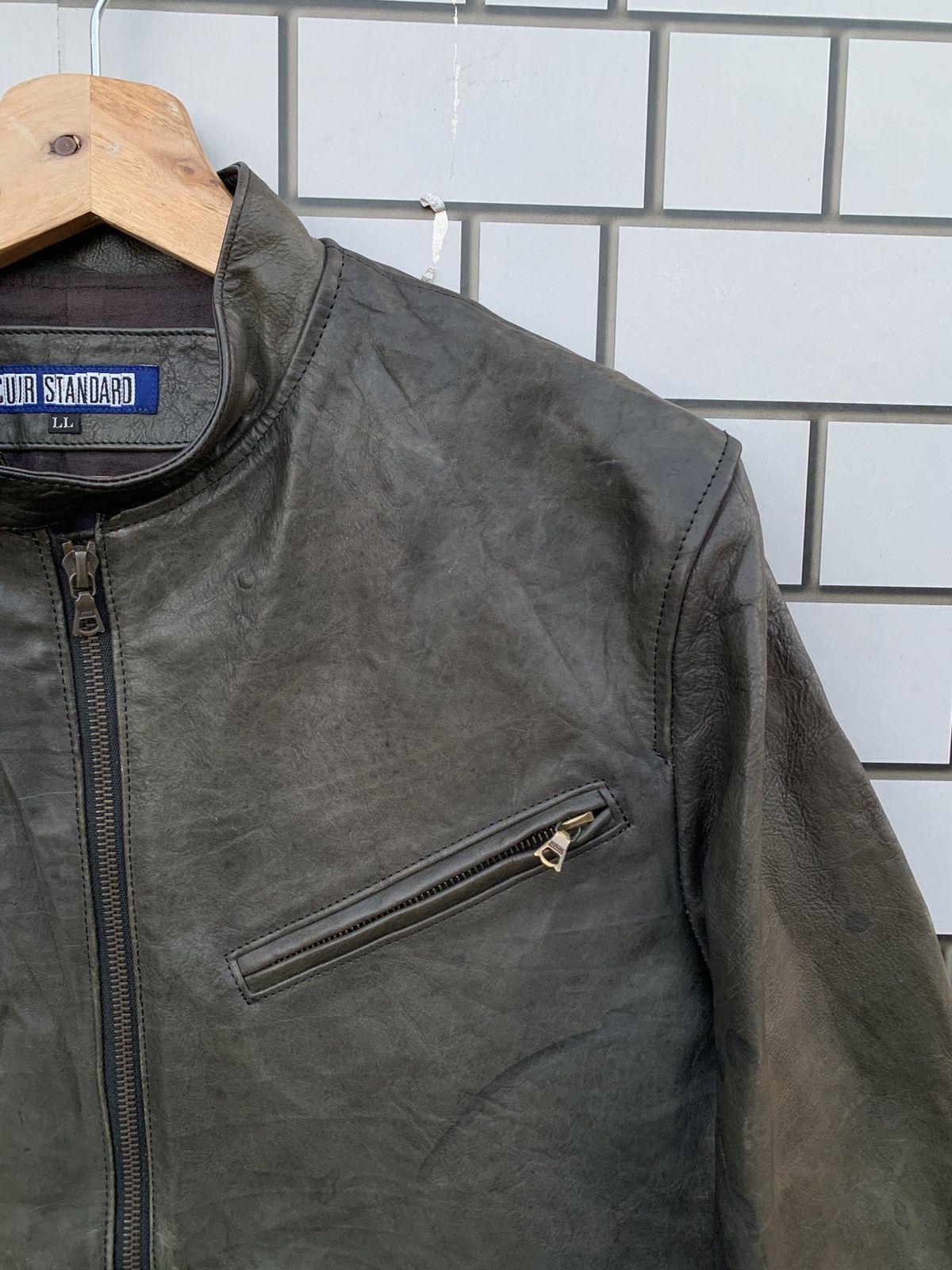 14th Addiction Vintage Japanese Brand Cuir Standard Leather Jacket Size US L / EU 52-54 / 3 - 10 Thumbnail