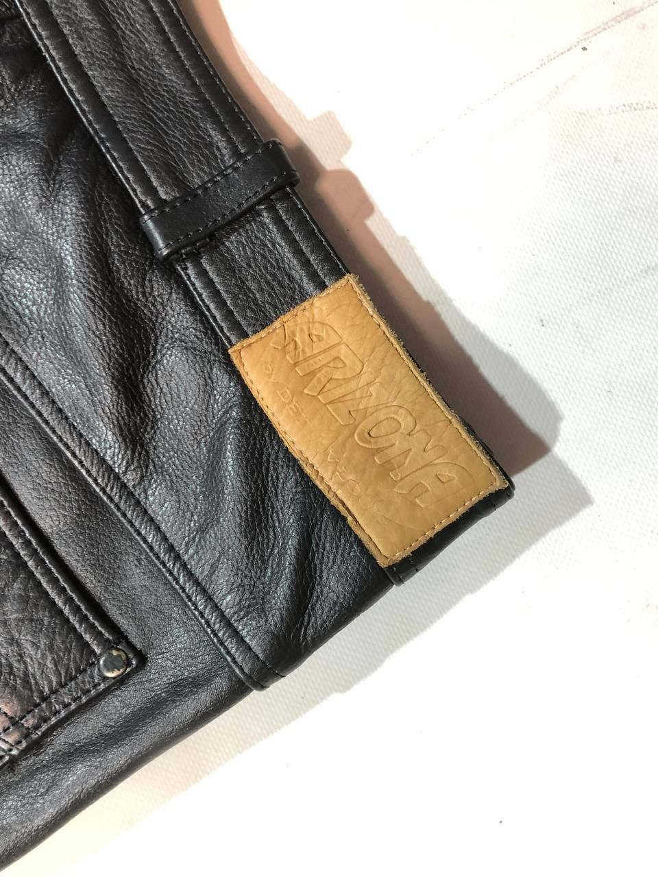 Leather × Vintage Leder Arizona USA Leather Moto Biker Pants Size US 36 / EU 52 - 10 Thumbnail
