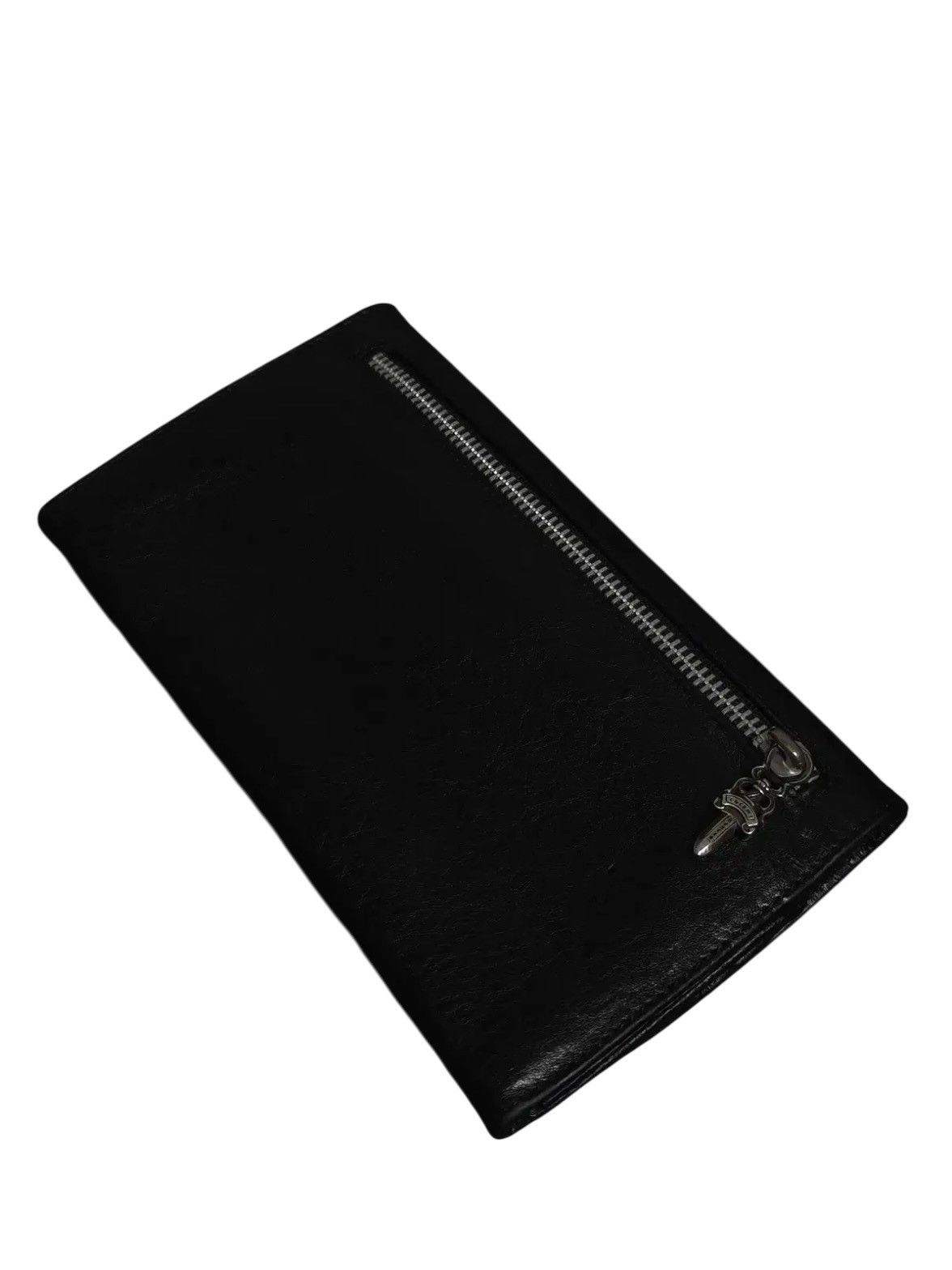 Chrome Hearts Cross Button Heavy Leather Long Wallet Size ONE SIZE - 3 Thumbnail