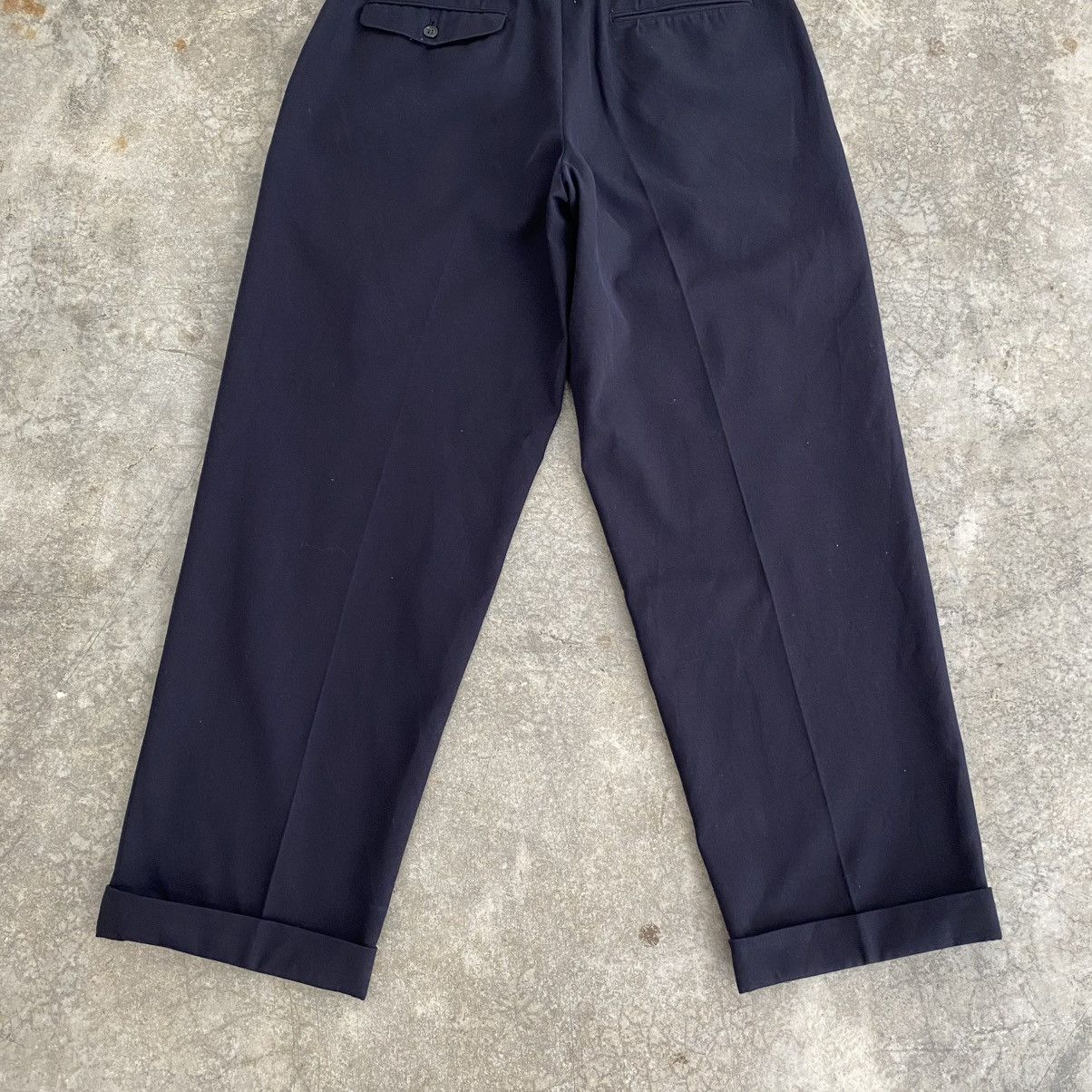 Yohji Yamamoto Yohji Yamamoto CJRC 2 Tucks Wool Blend Wide Trouser Pants Size US 31 - 13 Thumbnail