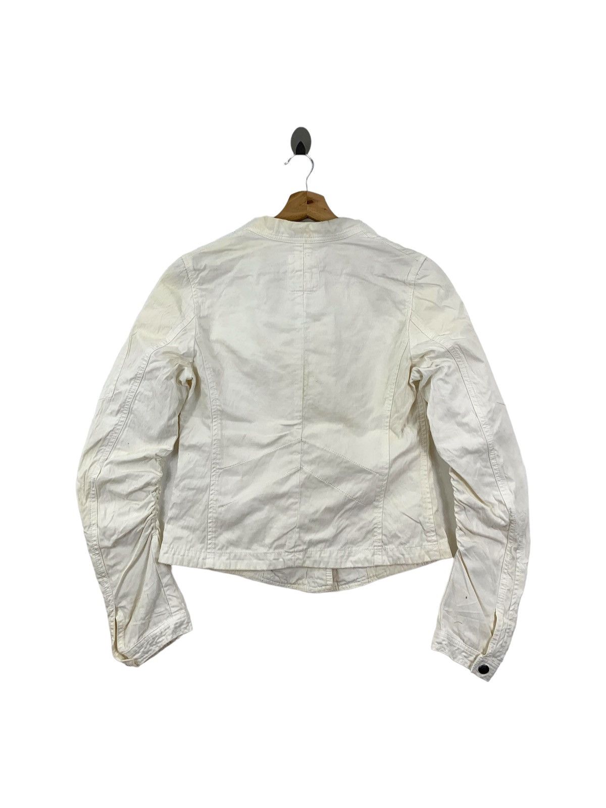 Marithe + Francois Girbaud × Vintage Vintage MARITHE FRANCOIS GIRBAUD France Crop Top Coat Jacket Size M / US 6-8 / IT 42-44 - 2 Thumbnail