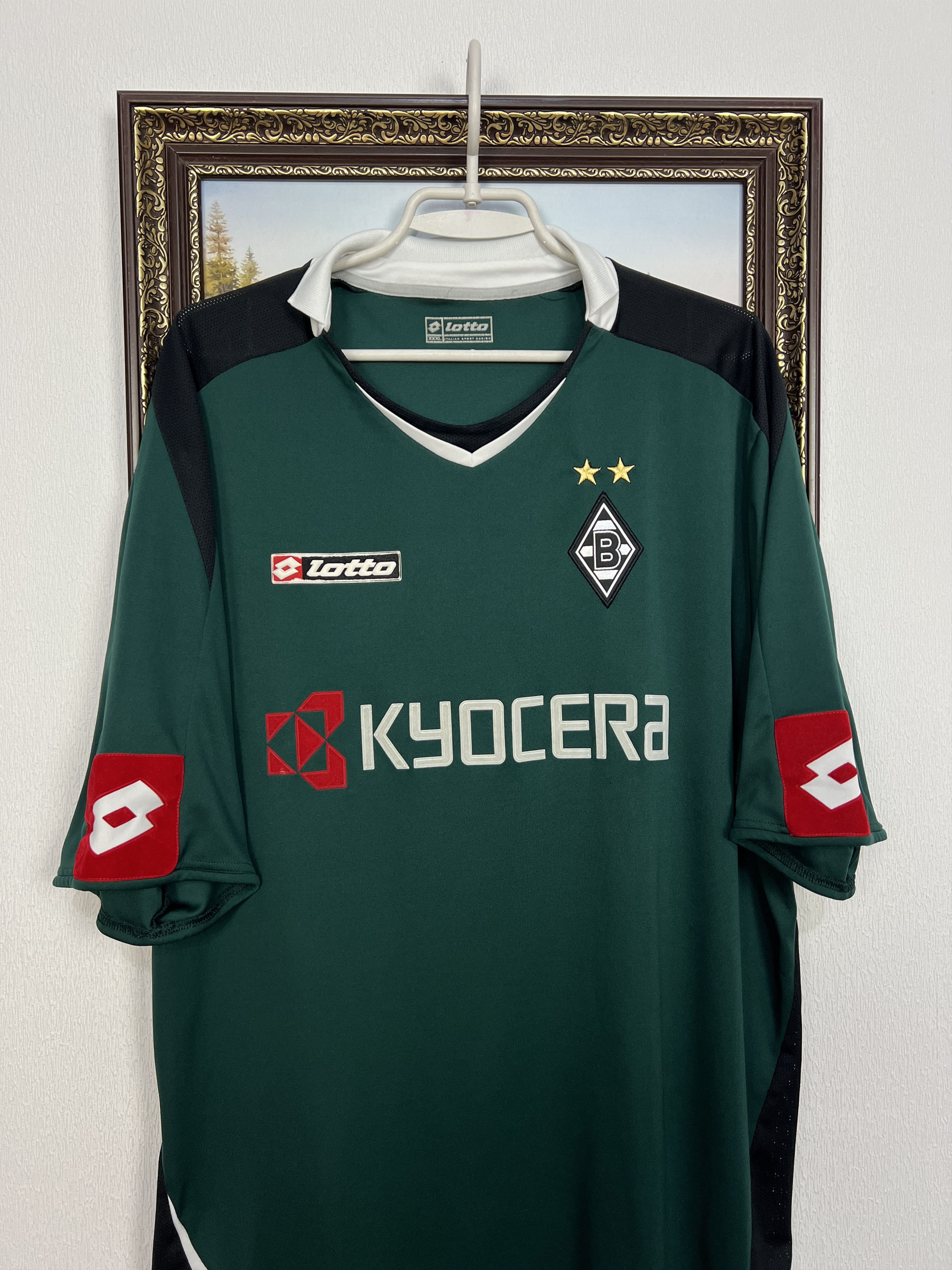 Lotto Sport Monchengladbach Home football shirt Soccer Jersey Trikot Size US XXL / EU 58 / 5 - 2 Thumbnail