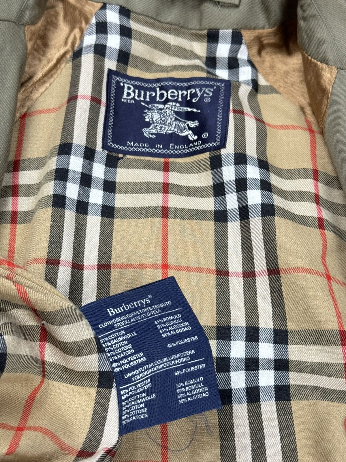 Burberry × Vintage Vintage trench coat Burberry original luxury streetwear item Size XXL / US 16-18 / IT 52-54 - 4 Thumbnail