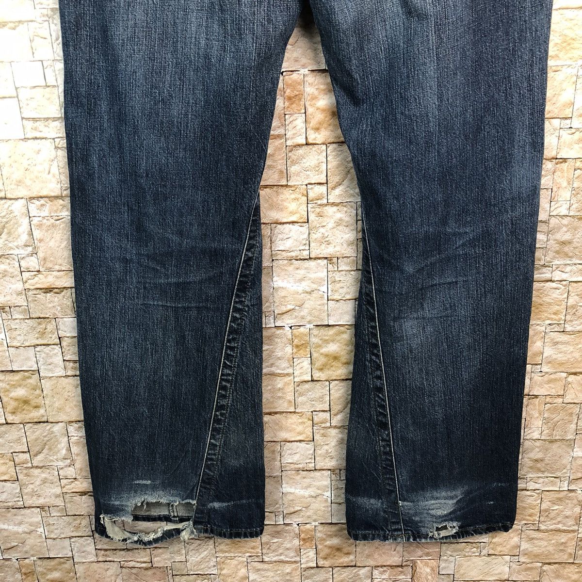 Emporio Armani Emporio Armani Blue ripped distressed Denim Pants #7582 Size US 40 / EU 56 - 16 Thumbnail